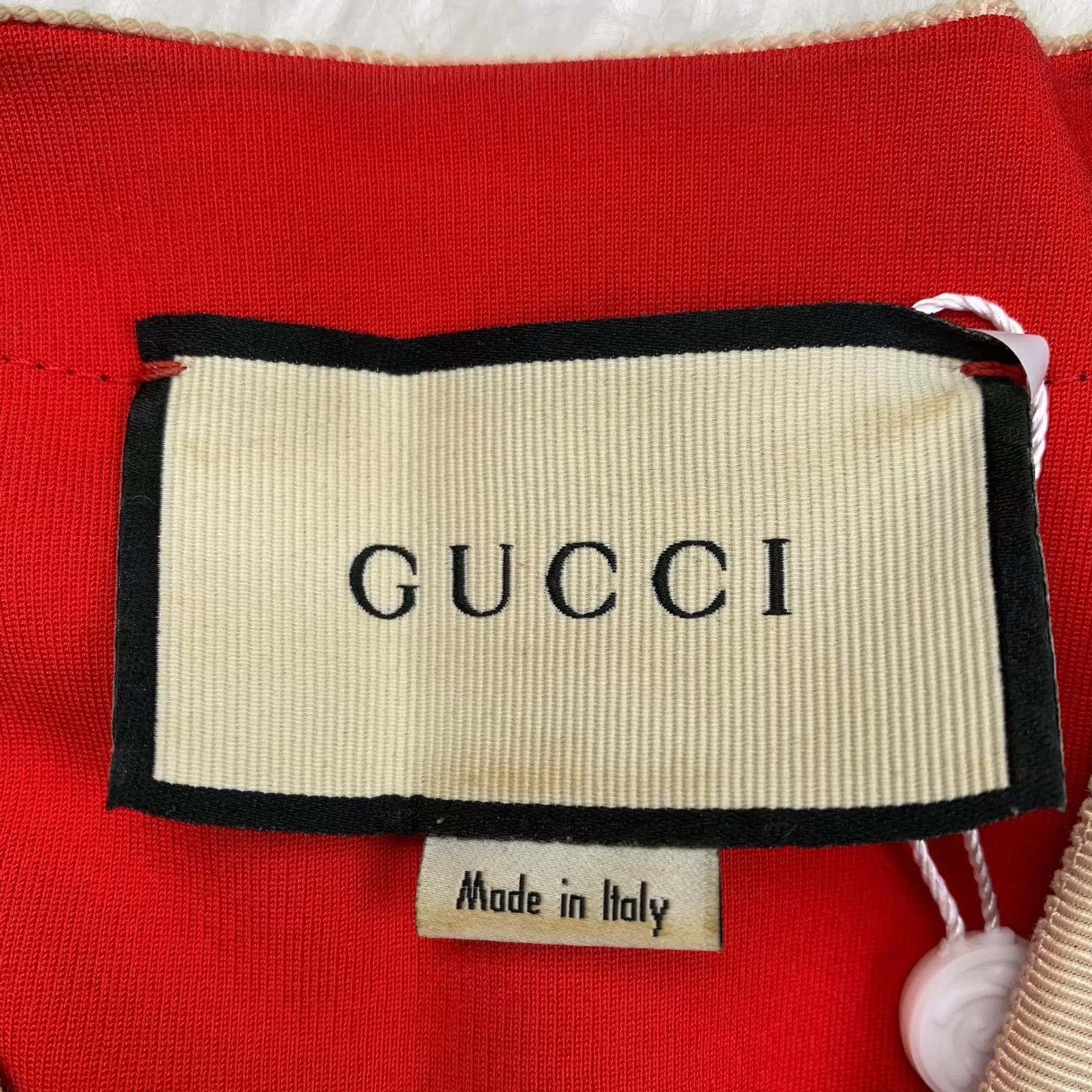 Gucci GUCCI Women's Red GG Short Sleeve Dress M Size M / US 6-8 / IT 42-44 - 5 Thumbnail
