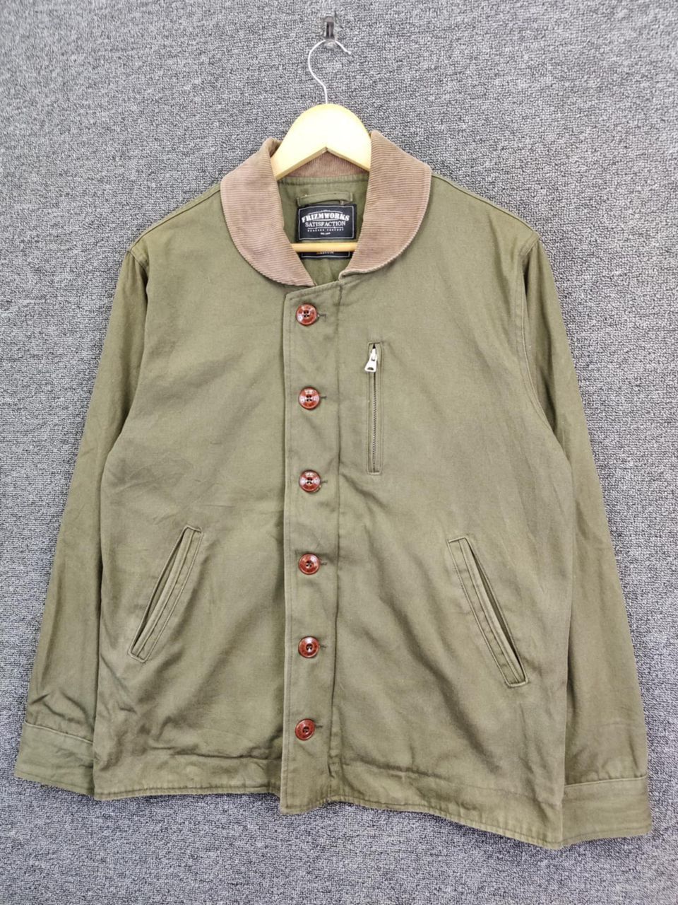 FrizmWORKS Vintage Frizm Works N-1 Deck Jacket Olive Green Size US M / EU 48-50 / 2 - 2 Thumbnail