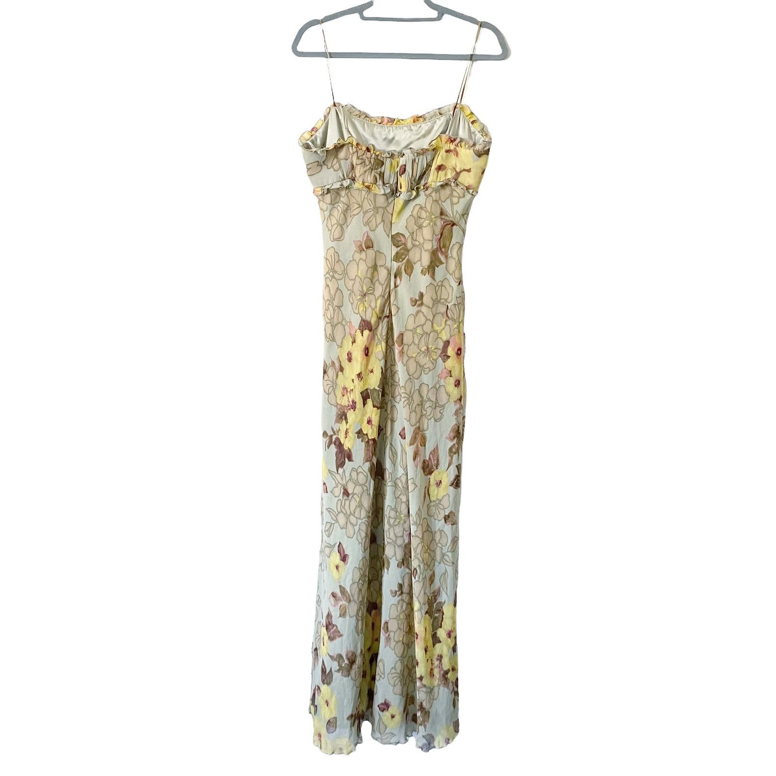 Vintage Vintage ABS Empire Waist Floral Y2K Maxi Dress Size XL / US 12-14 / IT 48-50 - 8 Thumbnail