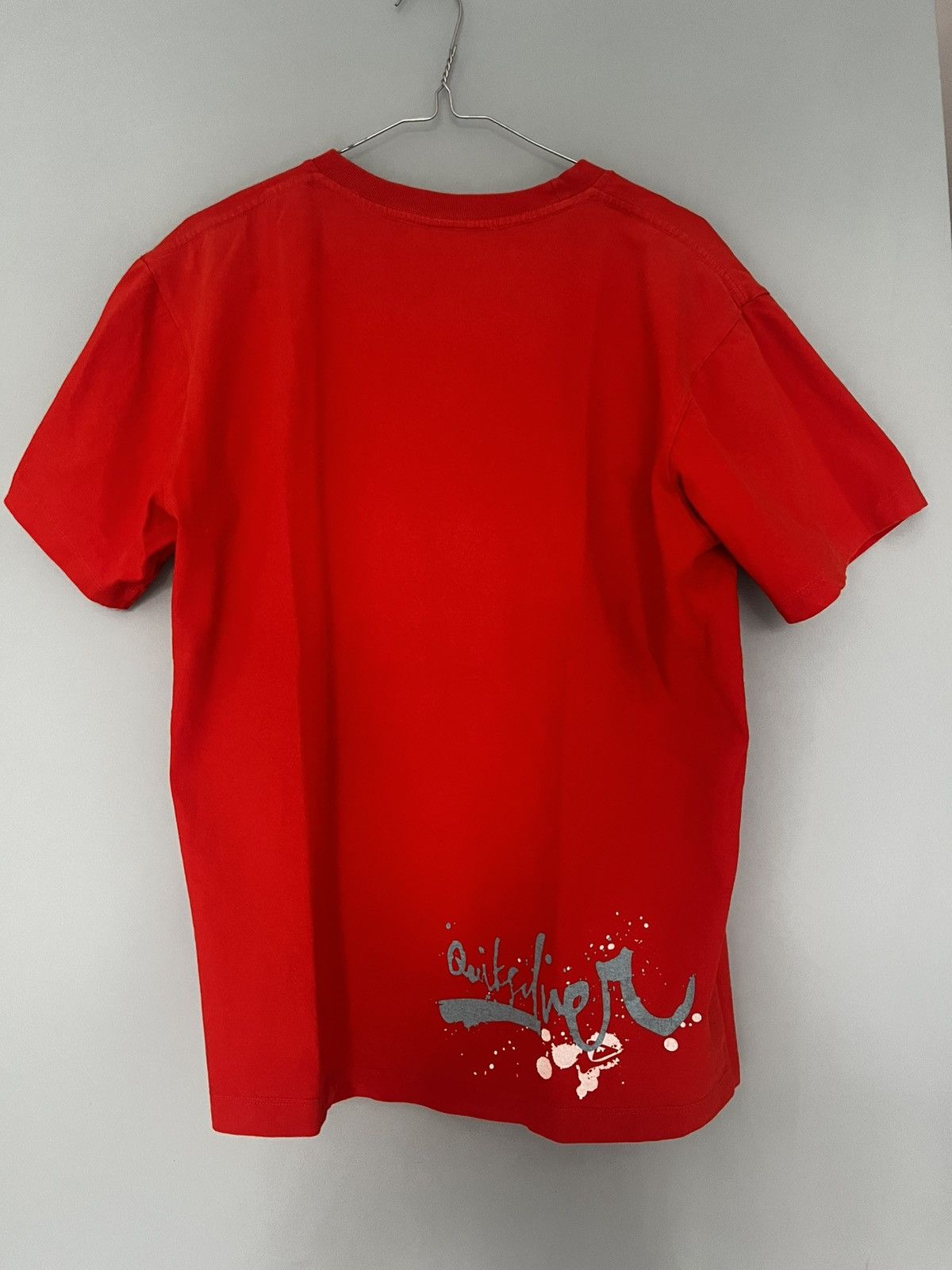 Quicksilver × Quiksilver × Vintage Vintage Quiksilver Red Skull Graphic T-Shirt Size US M / EU 48-50 / 2 - 5 Thumbnail