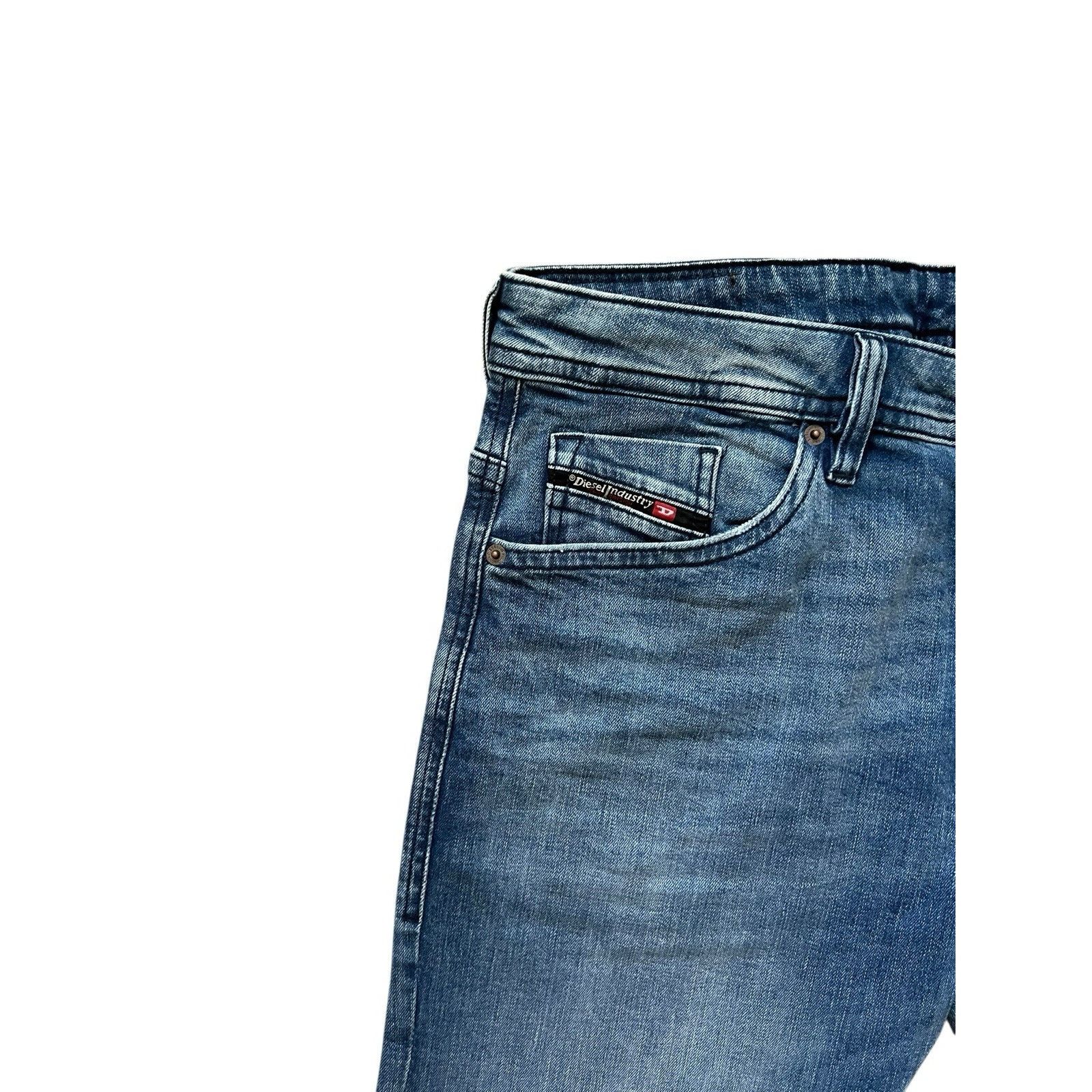 Diesel Diesel Mens Thommer Slim Fit Jeans RB066 Blue Size 36/32 Size US 36 / EU 52 - 3 Thumbnail