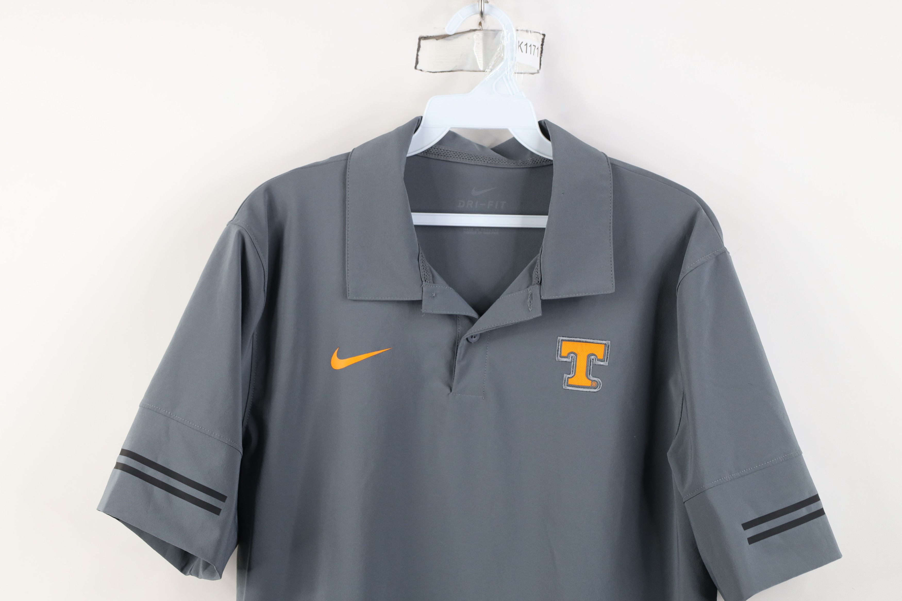 Nike Nike University of Tennessee Football Golf Polo Gray Size US M / EU 48-50 / 2 - 2 Thumbnail