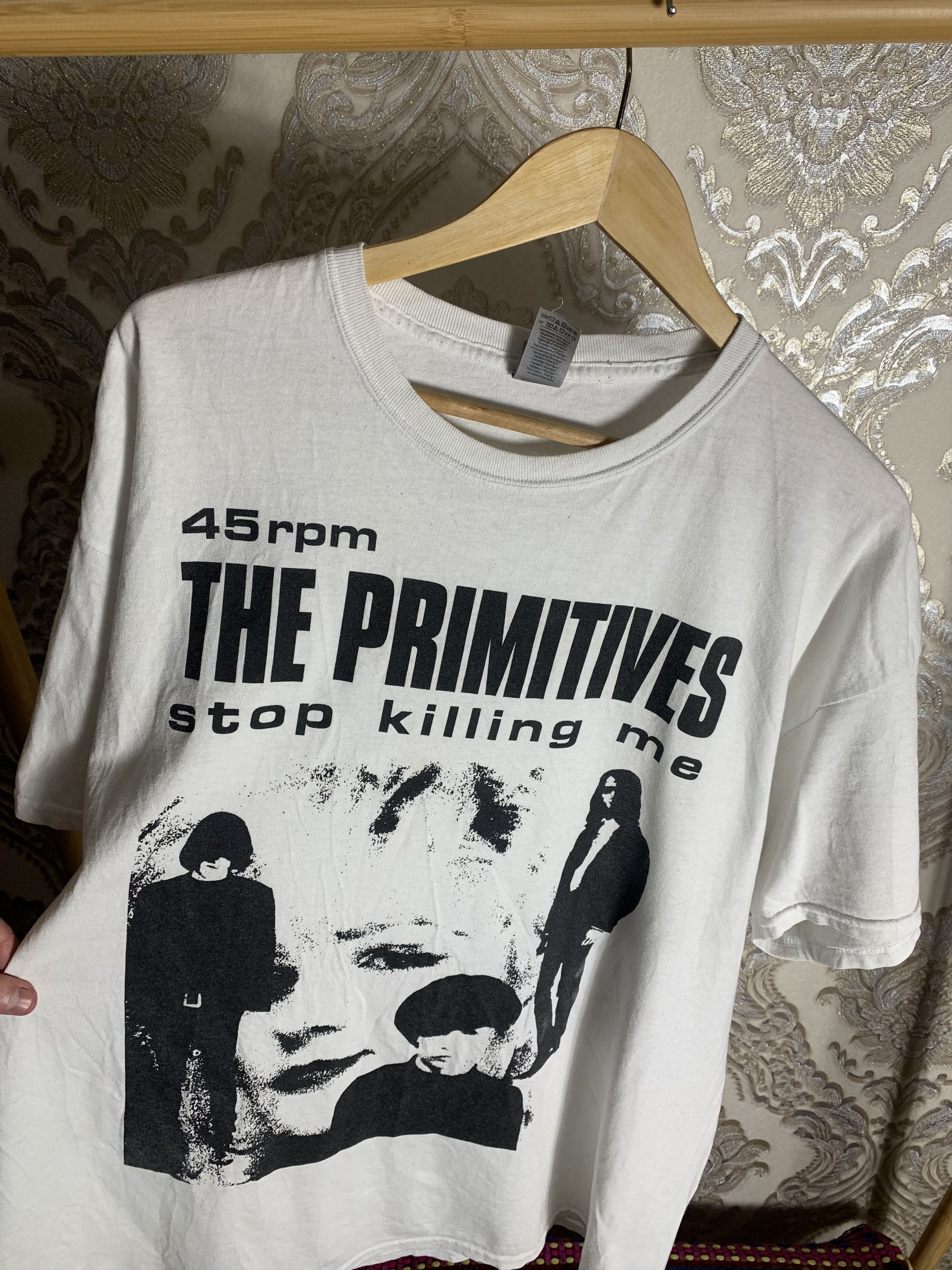 Band Tees VINTAGE THE PRIMITIVES STOP KILLING ME 45 RPM METAL PUNK Size US XXL / EU 58 / 5 - 3 Thumbnail
