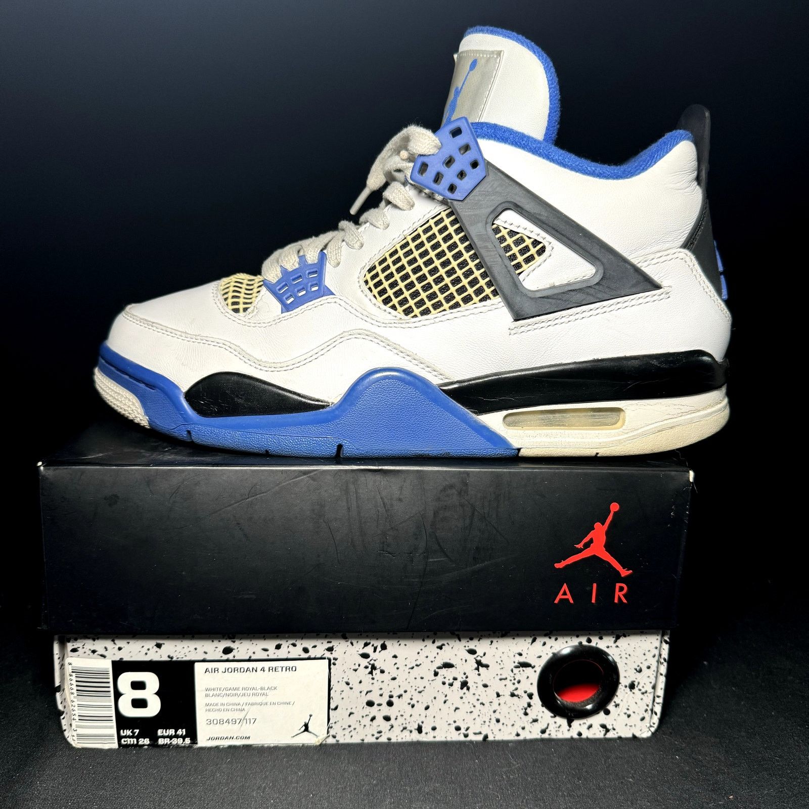 Jordan Brand × Nike Size 8 - Nike Air Jordan 4 Retro Motorsports Men's Shoes Size US 8 / EU 41 - 8 Thumbnail