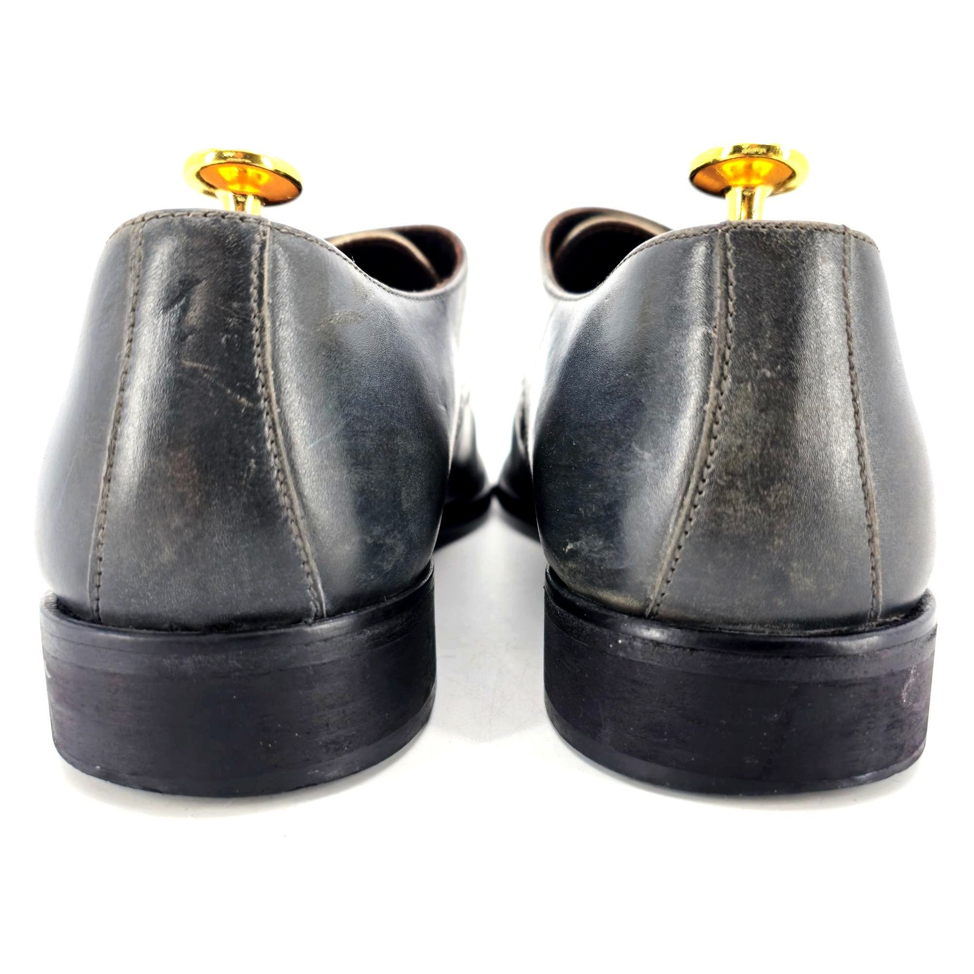 Bruno Magli Bruno Magli Italy Gray Leather Double Monk Strap Loafers 11M Size US 11 / EU 44 - 6 Thumbnail