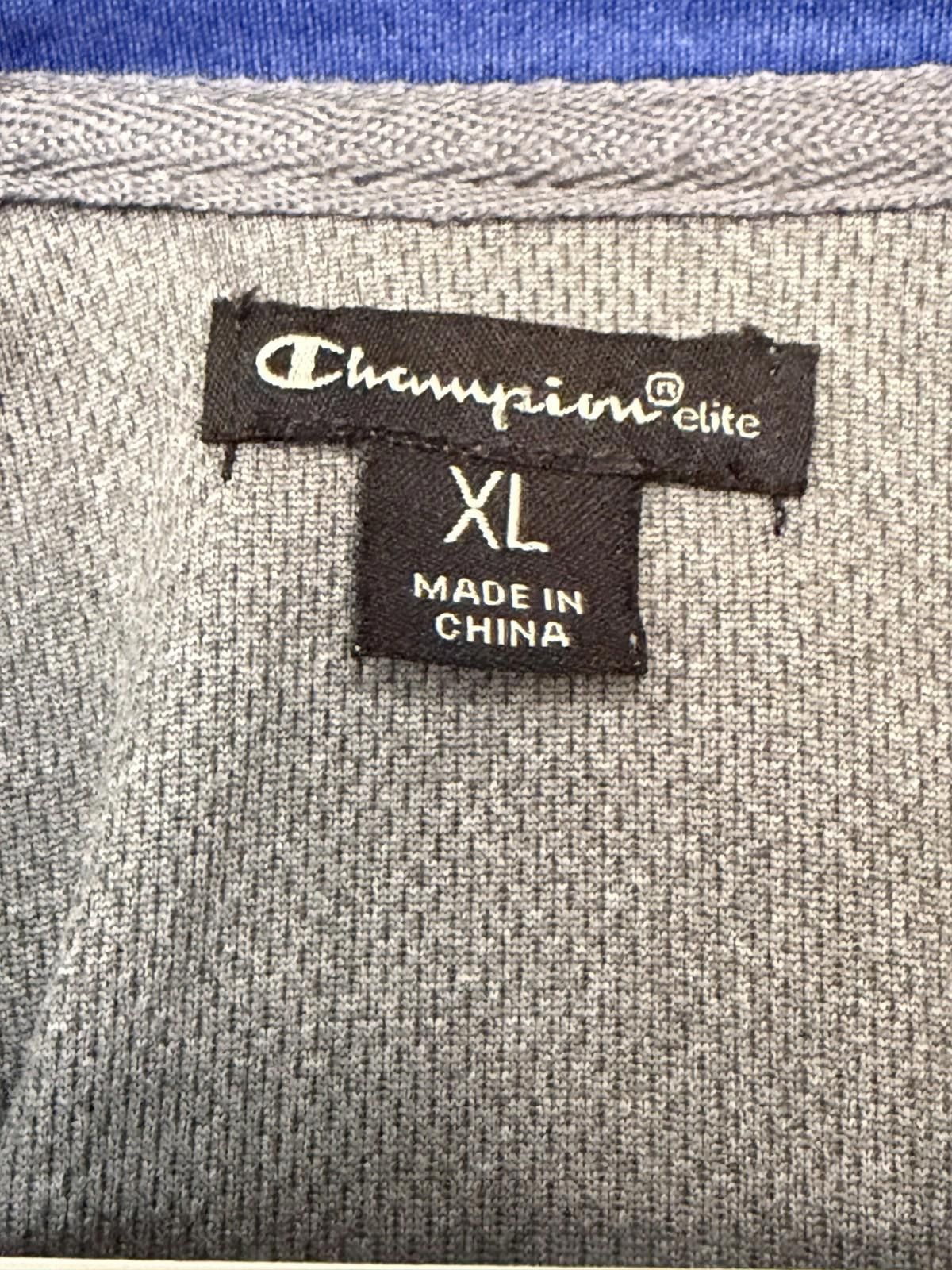 Champion Memphis Tigers Champion Grey Quarter Zip Sweatshirt Mens XL Size ONE SIZE - 2 Thumbnail