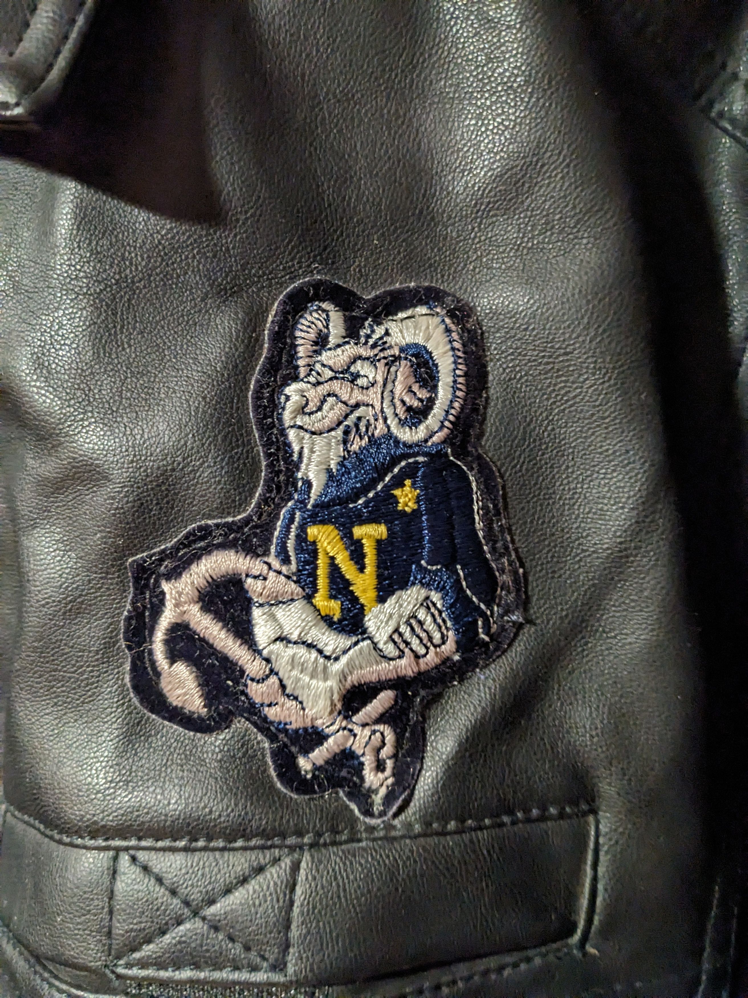 Vintage Vintage 1994 Navy Academy Medium St. Heliers Pleather Jacket Size US M / EU 48-50 / 2 - 2 Thumbnail
