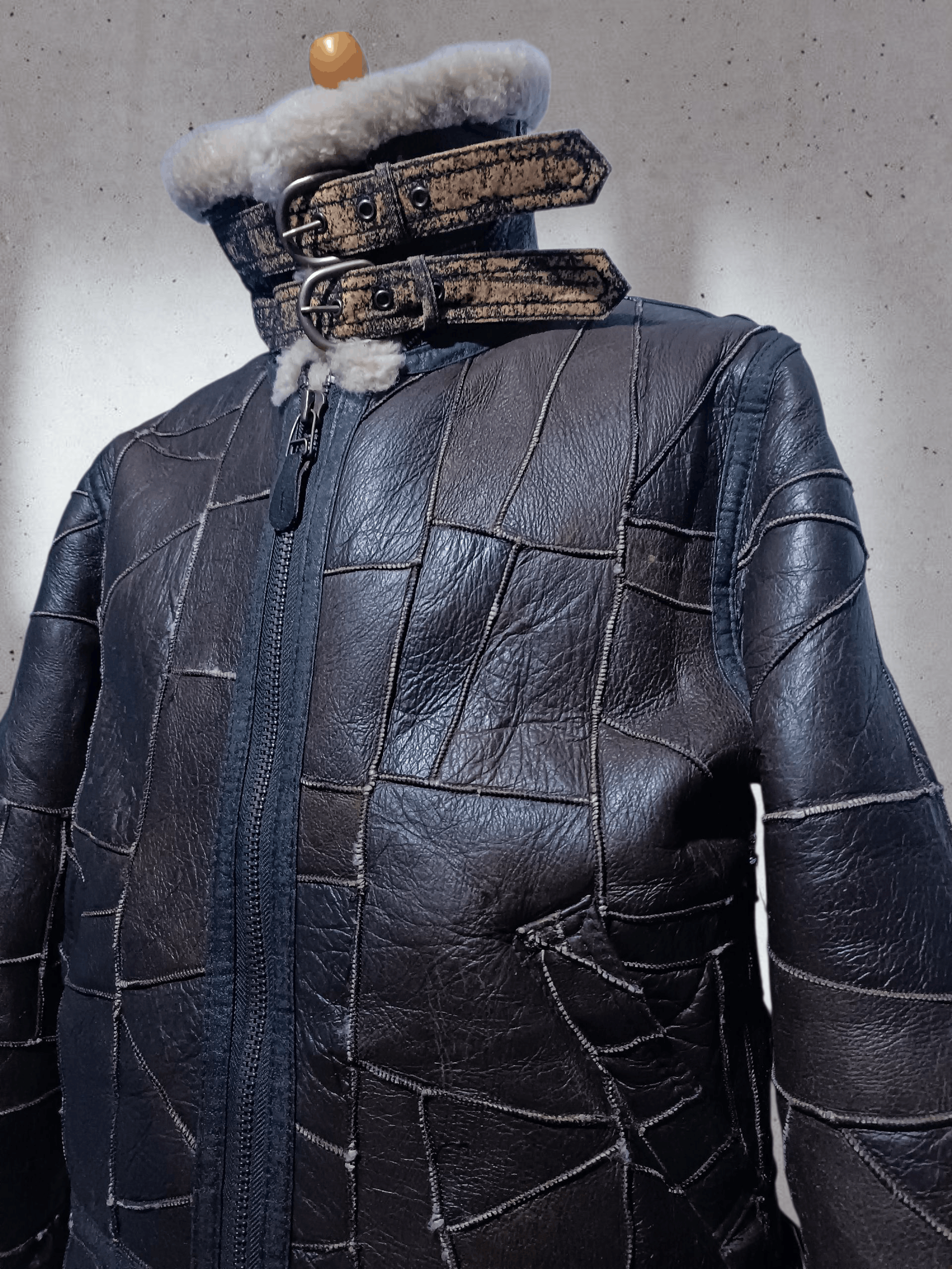 Vintage 💥Rare💥 Vintage B 3 Flight Jacket Patchwork Leather Size US M / EU 48-50 / 2 - 2 Thumbnail
