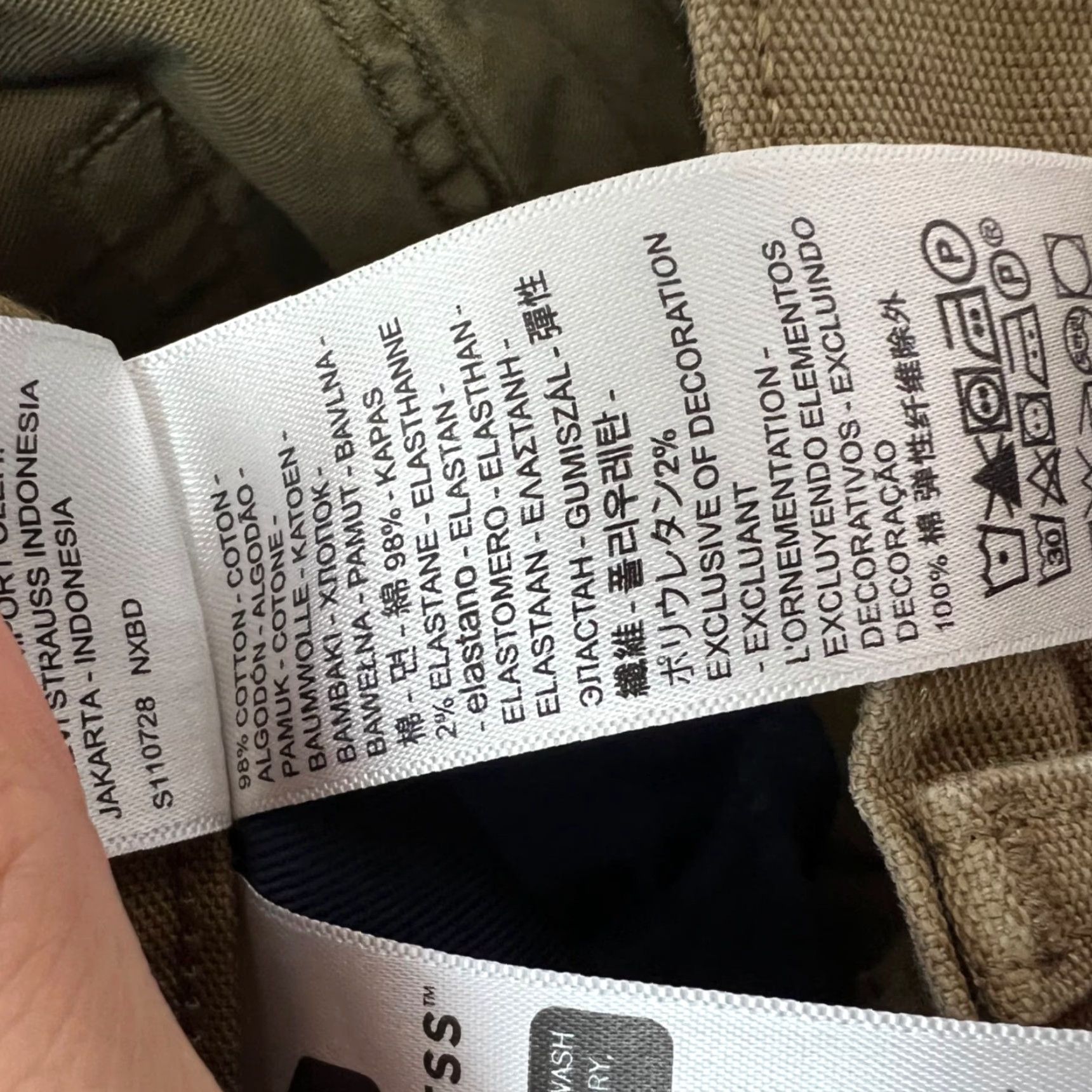Levi's Levi's Mens 32x32 Workwear Fit Tan Pants Cotton Blend Durable Casual Carpenter 5-Pocket Straight Regular Size US 32 / EU 48 - 4 Thumbnail
