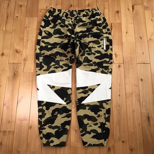 BAPE 1st camo yellow pants a bathing ape ★size L