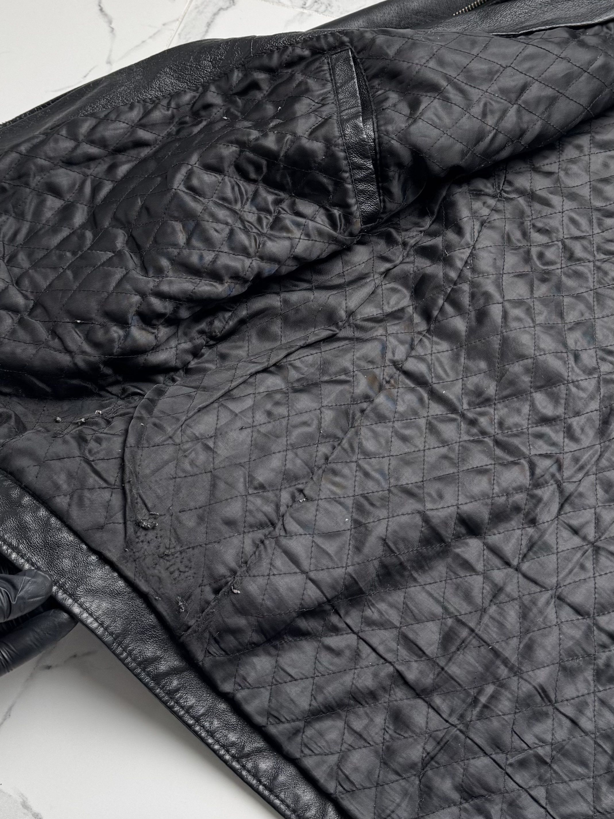 Japanese Brand Y2K Black Leather Jacket Mens Zip Up Classic Minimal Coat Size US M / EU 48-50 / 2 - 11 Thumbnail