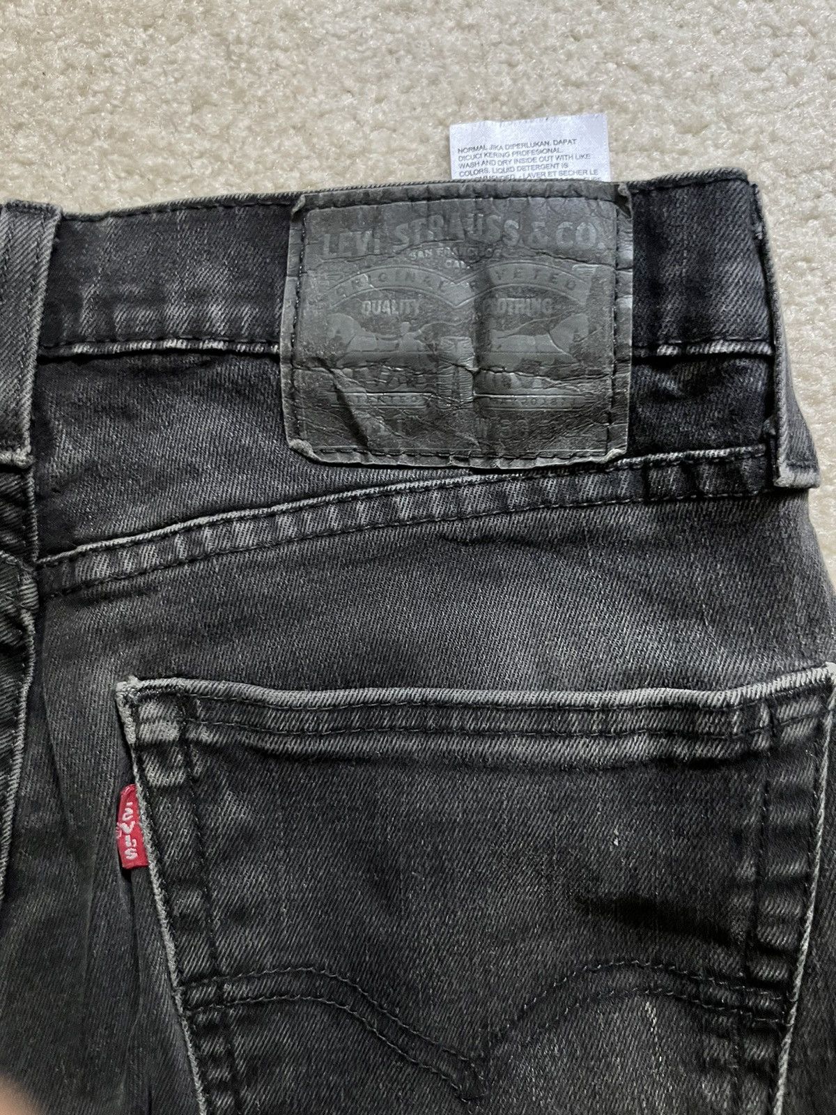 Levi's Vintage Clothing Levi’s black straight leg denim Size US 30 / EU 46 - 5 Thumbnail