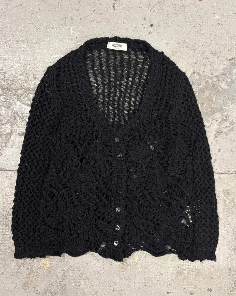 Moschino Moschino Black Wool Buttoned Cardigan Size XS / US 0-2 / IT 36-38 - 1 Thumbnail