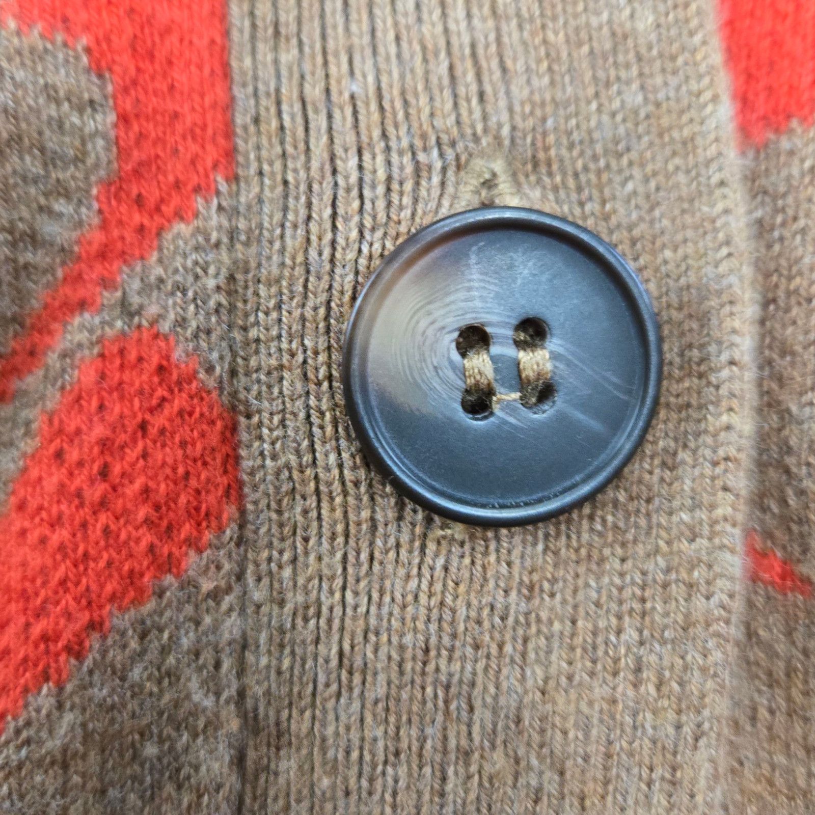 Other Brown Red Rabbit Print Cardigan Sweater Size Medium Size M / US 6-8 / IT 42-44 - 6 Thumbnail