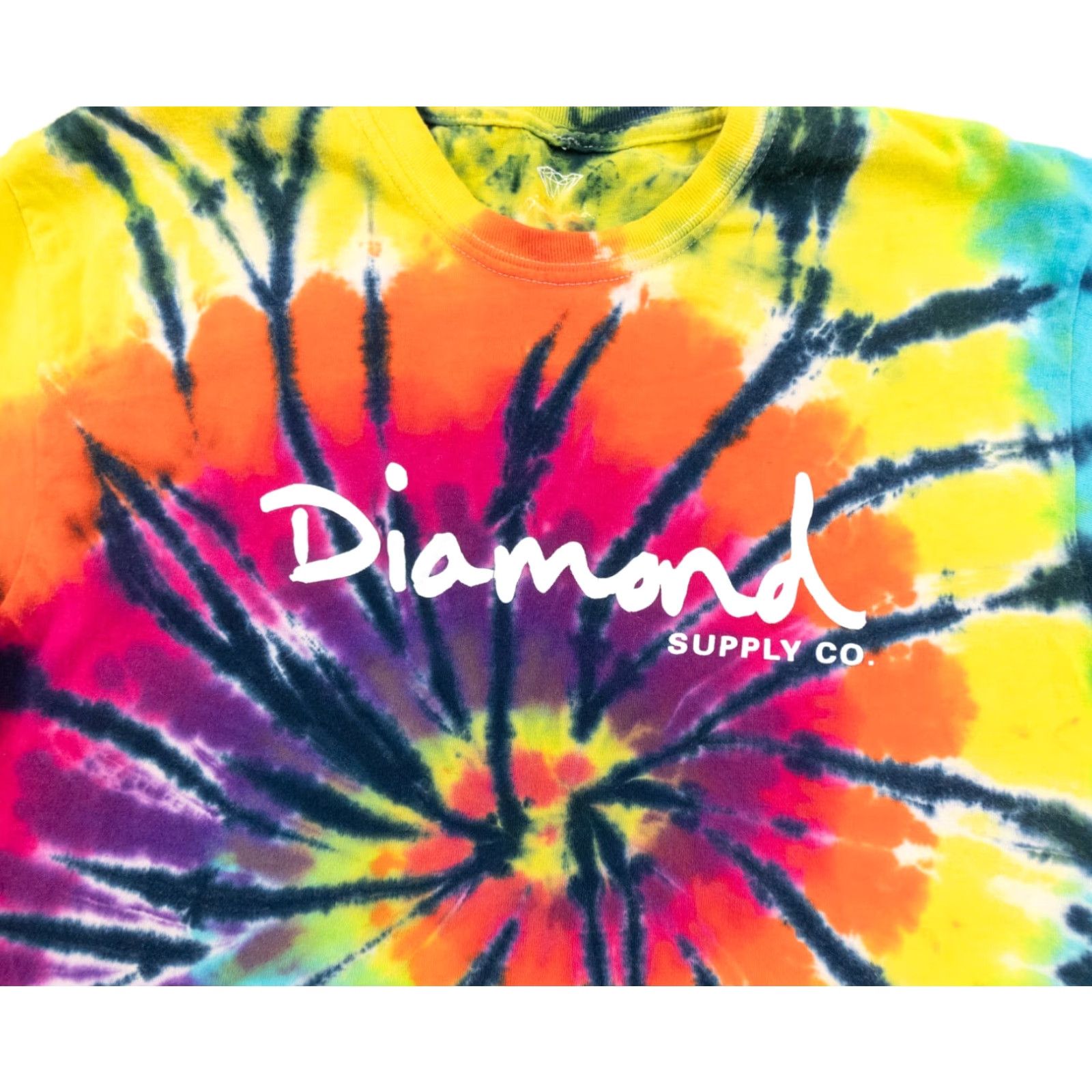Diamond Supply Co. Diamond Supply Co. Skateboarding Shirt Adult Small Crewneck Tee Tie Dye Multicolor Mens Size US S / EU 44-46 / 1 - 2 Thumbnail
