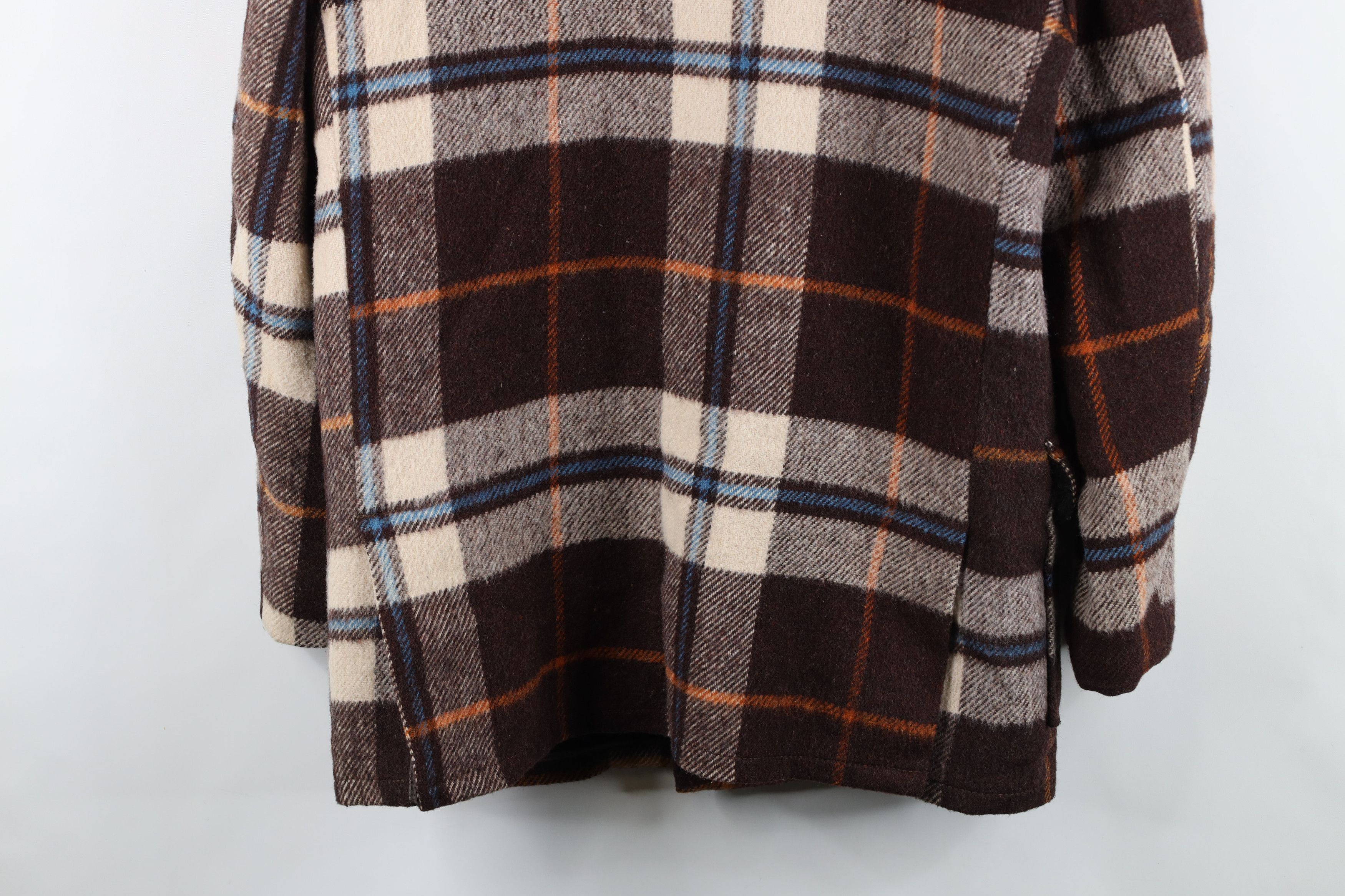 Vintage Vintage 60s 70s Streetwear Wool Button Jacket Plaid USA Size US L / EU 52-54 / 3 - 13 Thumbnail