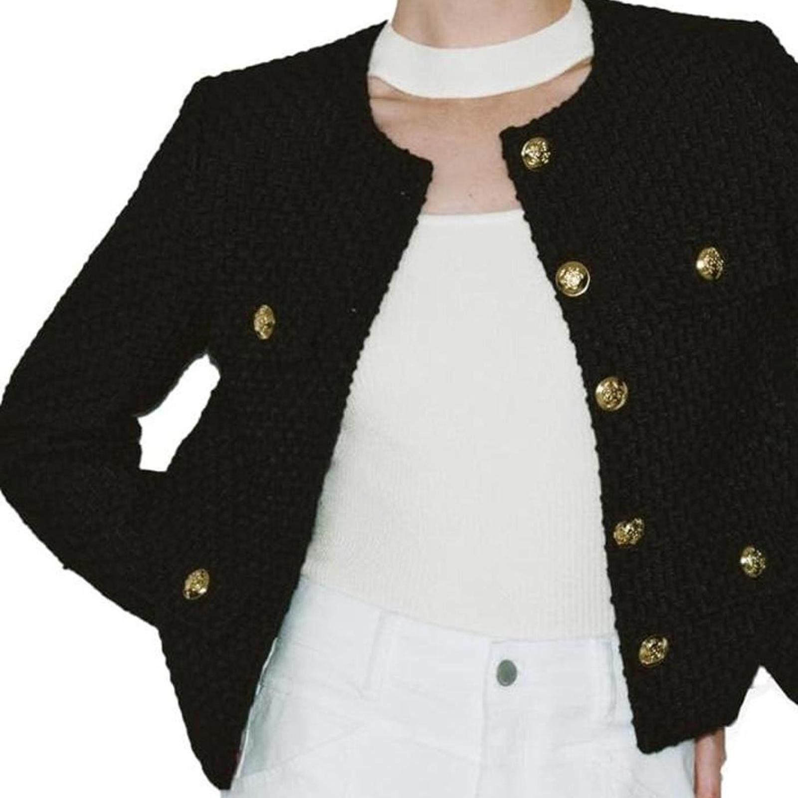 Designer Urban revivo MULTI-POCKET TWEED JACKET Size M / US 6-8 / IT 42-44 - 2 Thumbnail