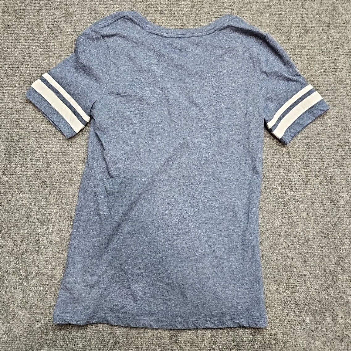 MLB MLB Atlanta Braves T-Shirt Women Small Heather Blue V-Neck Baseball Top MLB Merch Shirt Size S / US 4 / IT 40 - 6 Thumbnail