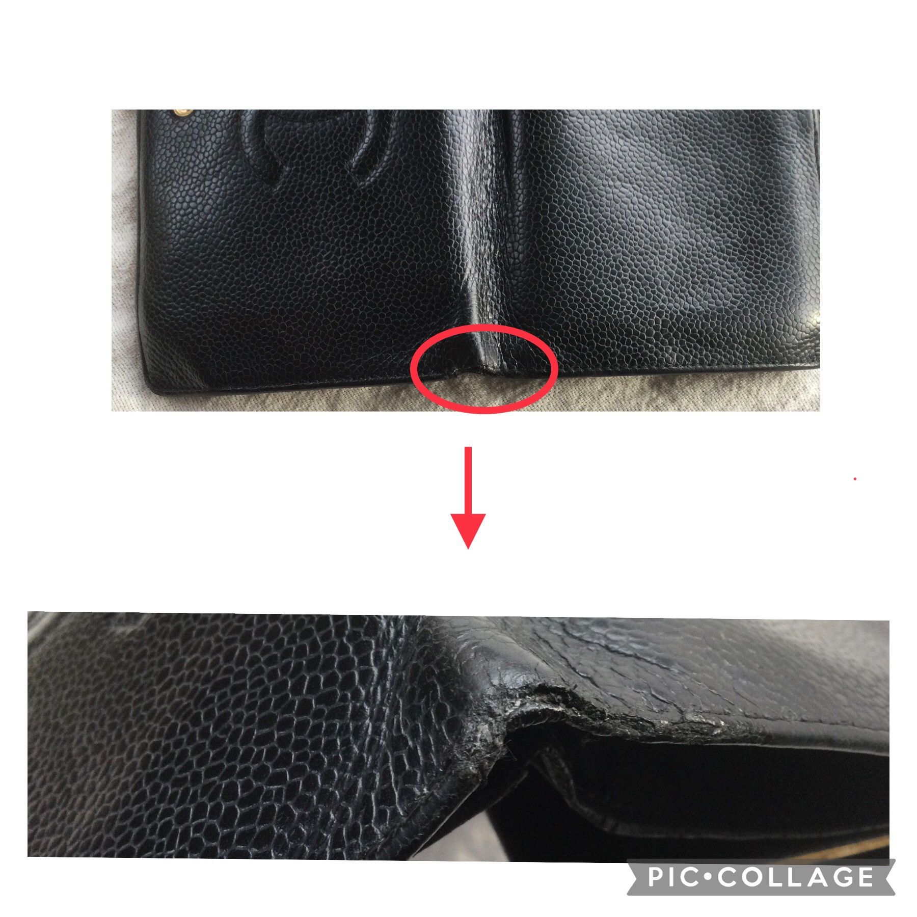 Chanel Vintage Chanel Black Caviar Leather CC Long Wallet. Size ONE SIZE - 16 Thumbnail