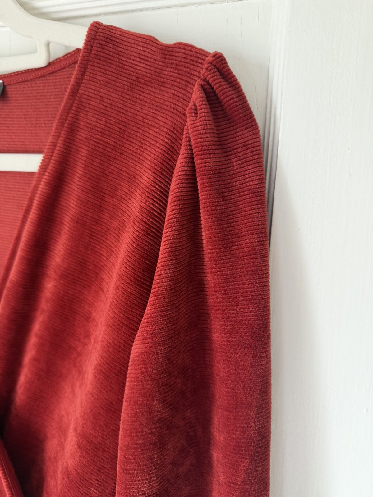 Other Blue Blush Deep Red / Terracotta Long Sleeve Dress Size M / US 6-8 / IT 42-44 - 3 Thumbnail