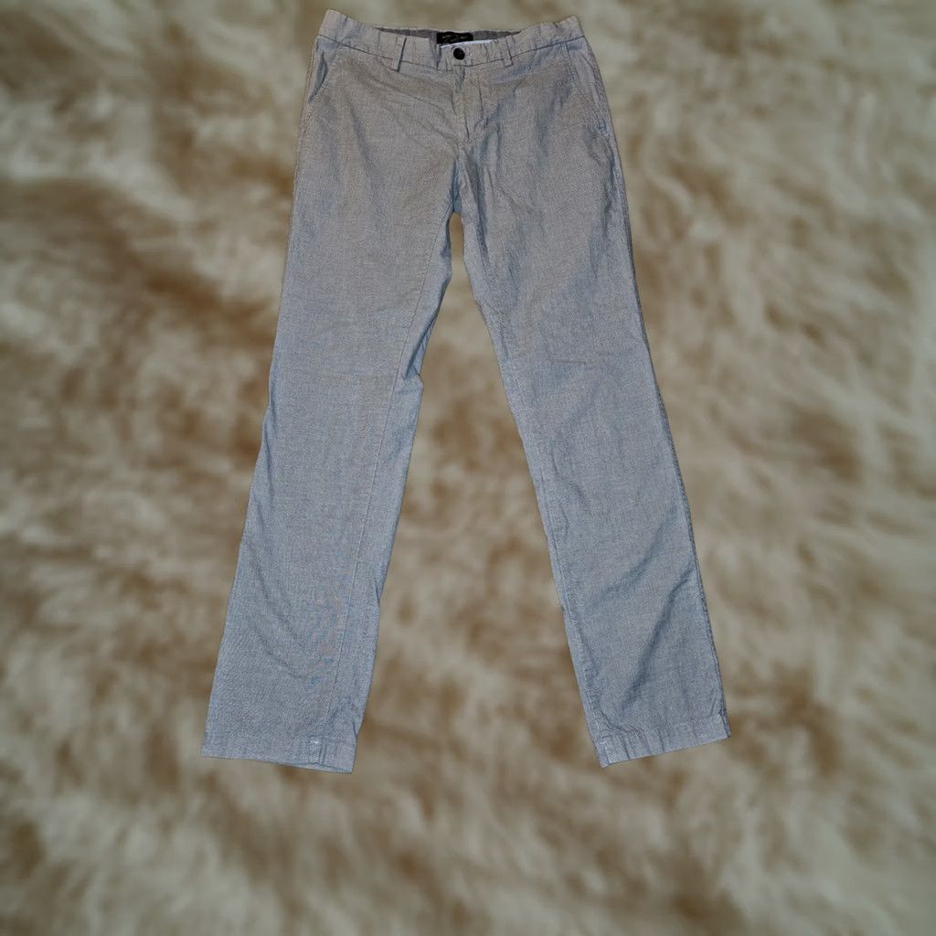 Banana Republic VINTAGE? Banana Republic Aiden Fit Pants Men's 32x34 Blue Mid Rise Slash Pocket Flat Front Chino Dress Business Casual Travel Workwear Size US 32 / EU 48 - 1 Thumbnail
