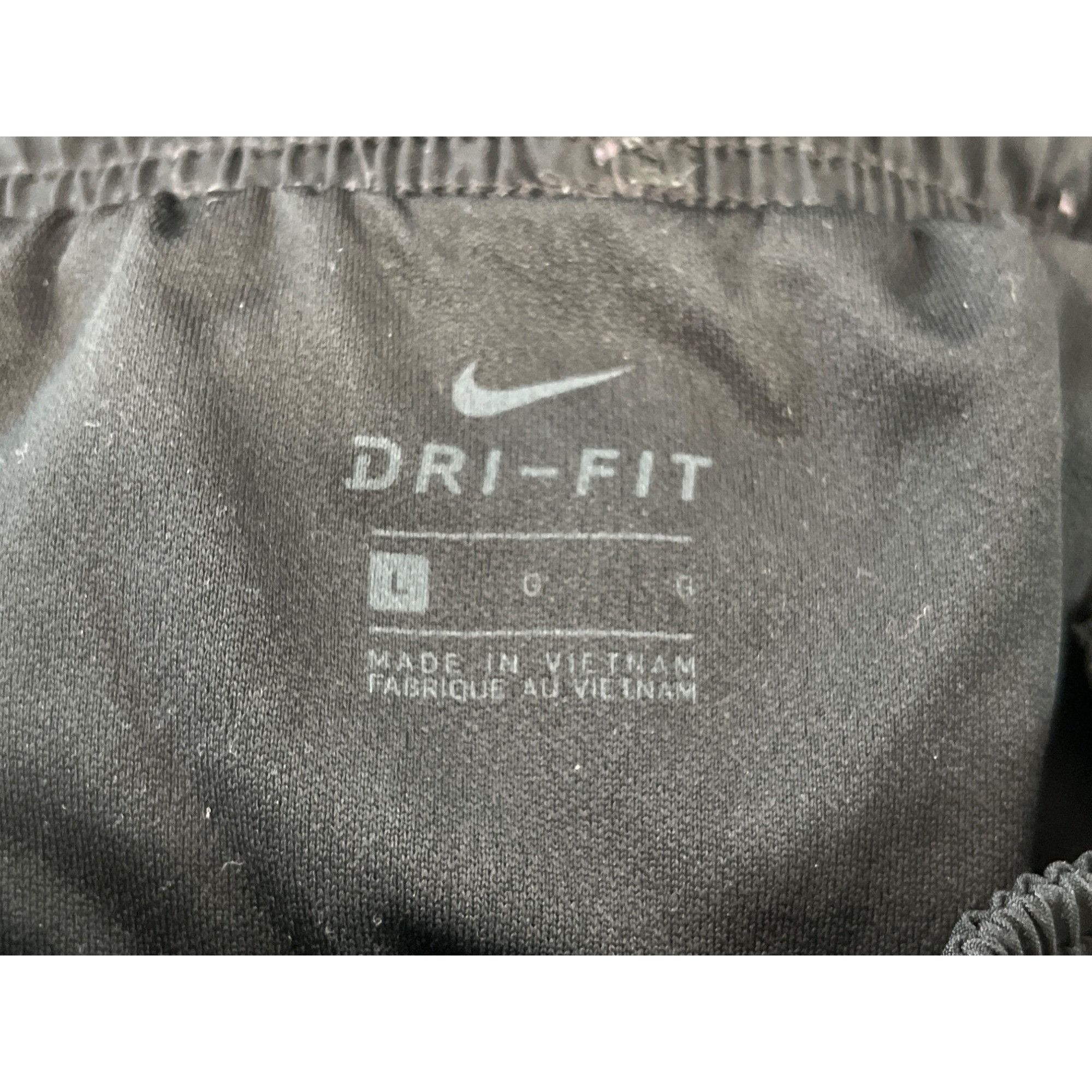 Nike Nike Dri-Fit Black Running Shorts L With 3" Inseam & Adjusta Size 28" / US 6 / IT 42 - 3 Thumbnail