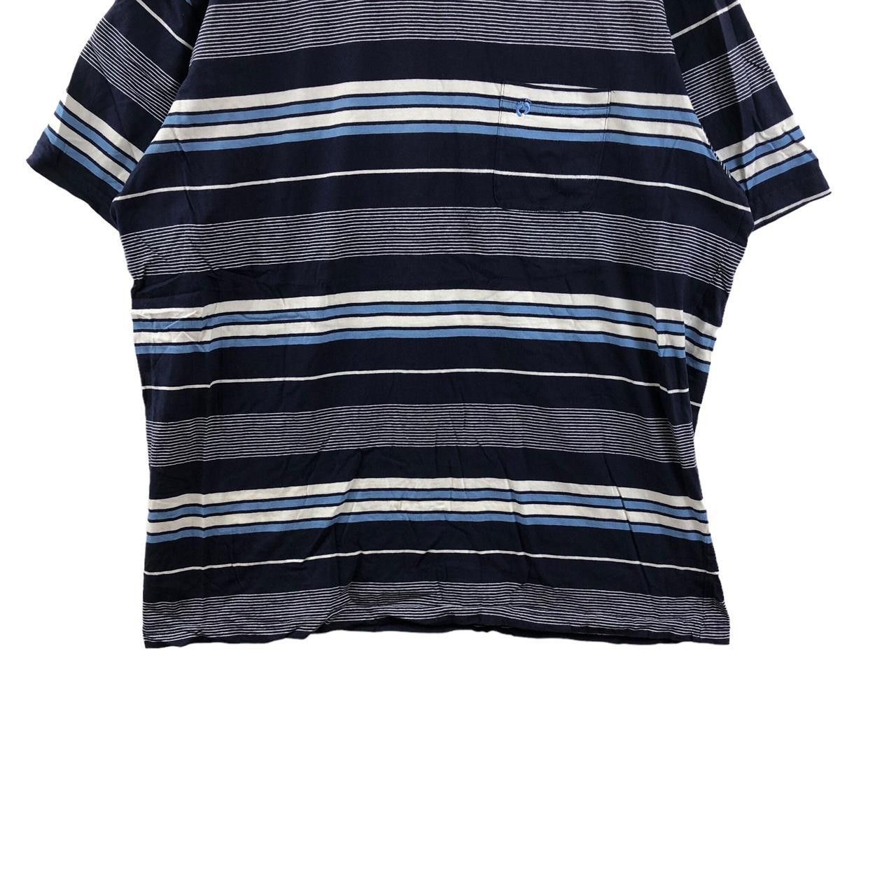 Hang Ten HANG TEN SURF Hawaii Foot Logo Striped Tee Shirt Summer Size US XXL / EU 58 / 5 - 4 Thumbnail