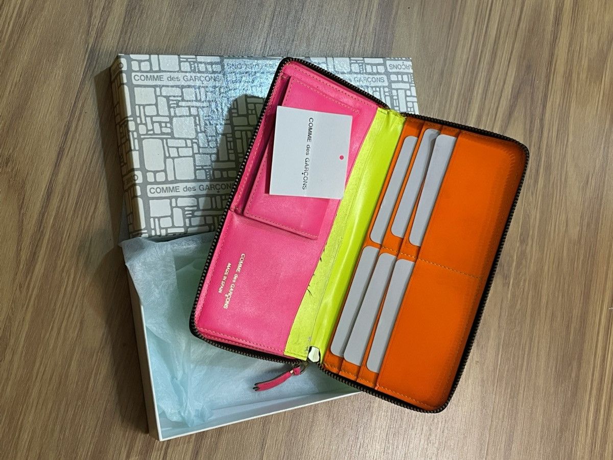 Comme des Garcons SS16 Comme des Garçons ‘Super Fluo’ Leather Long Wallet Size ONE SIZE - 12 Thumbnail