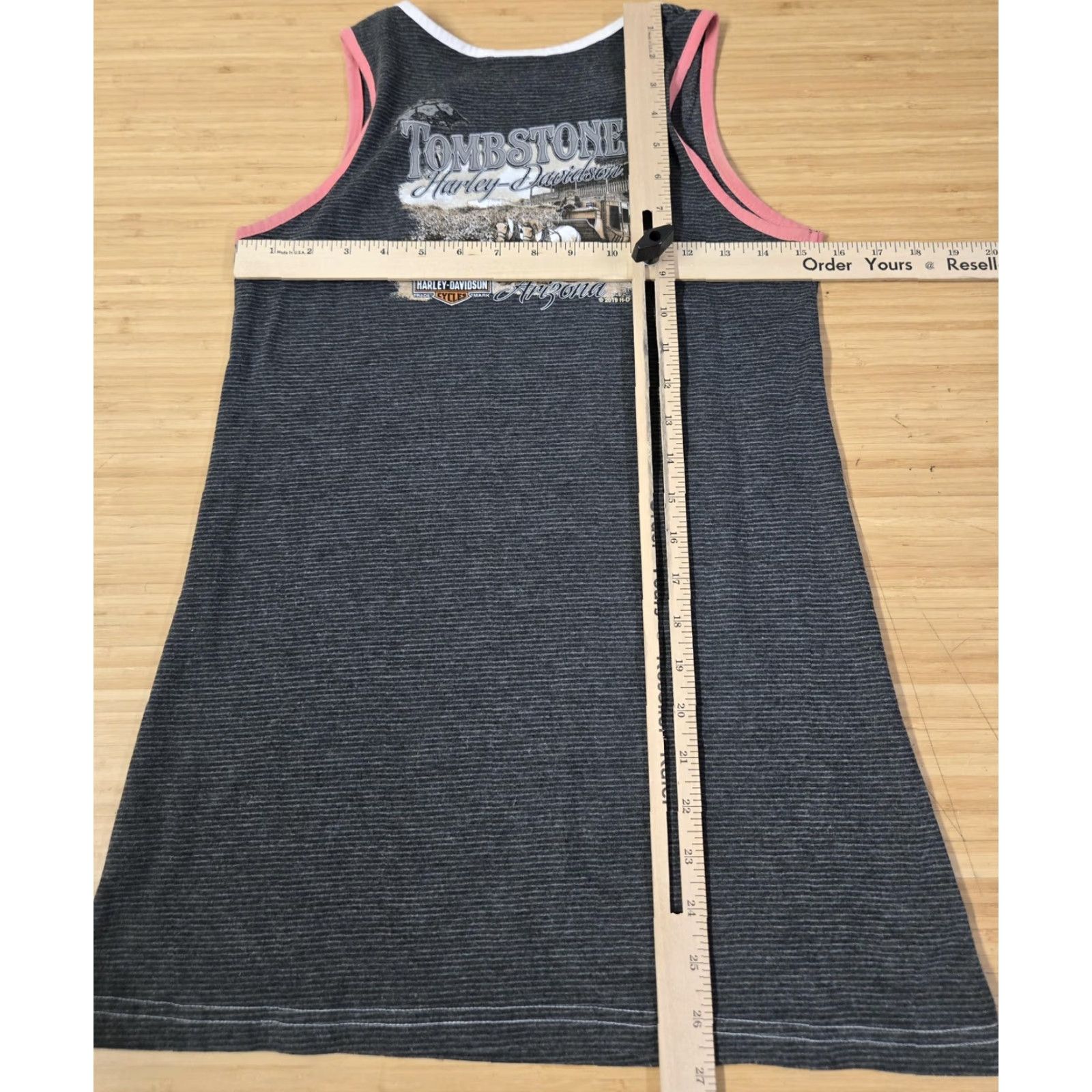 Harley Davidson Harley-Davidson Tank Top Womens Medium Tombstone Arizona 2019 Graphic Shirt Sleeveless Tunic Gray Size M / US 6-8 / IT 42-44 - 6 Thumbnail