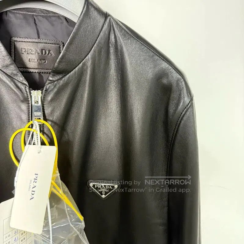 Other Prada Black Leather Women's Jacket Size S. Size S / US 4 / IT 40 - 4 Thumbnail