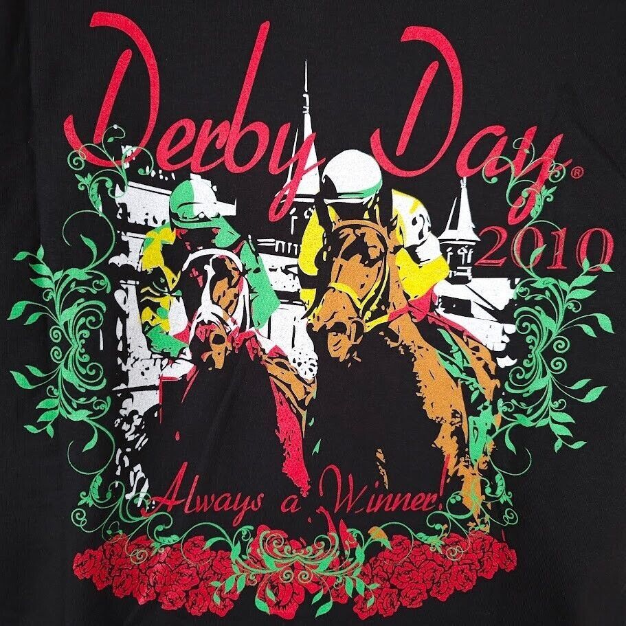 Delta Kentucky Derby Day T Shirt Mens Size XL Black 2010 Sams Town Size US XL / EU 56 / 4 - 4 Thumbnail