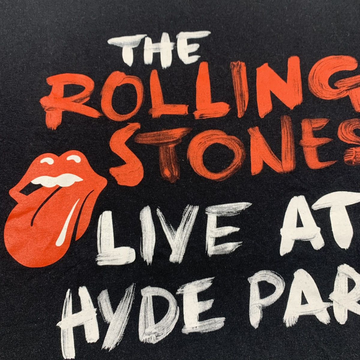 Band Tees Vintage 00s Rolling Stones T-shirt Band Y2K rock Hyde Park Size US L / EU 52-54 / 3 - 3 Thumbnail