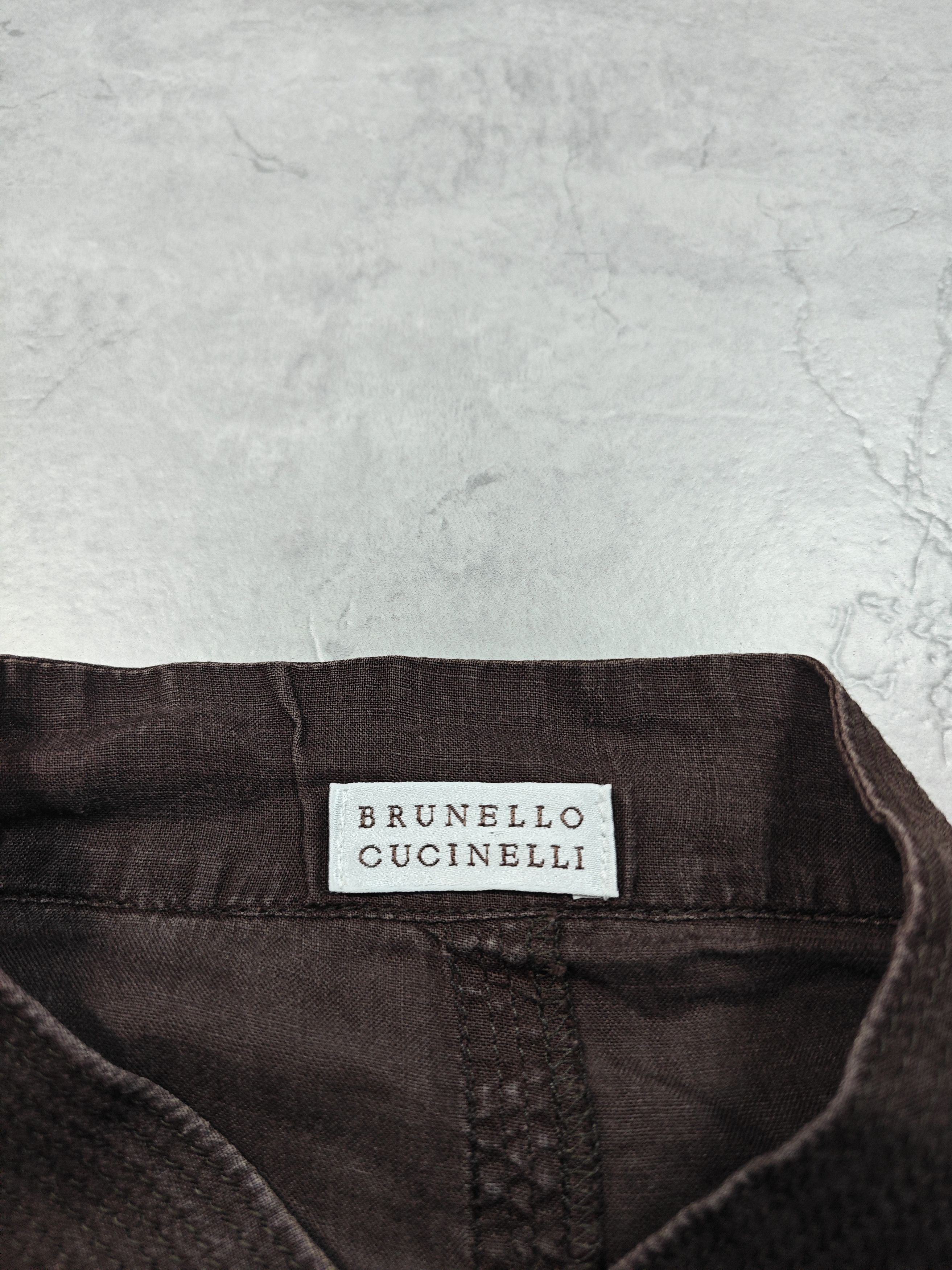 Brunello Cucinelli Brunello Cucinelli Vintage Luxury Shirt Size S / US 4 / IT 40 - 6 Thumbnail