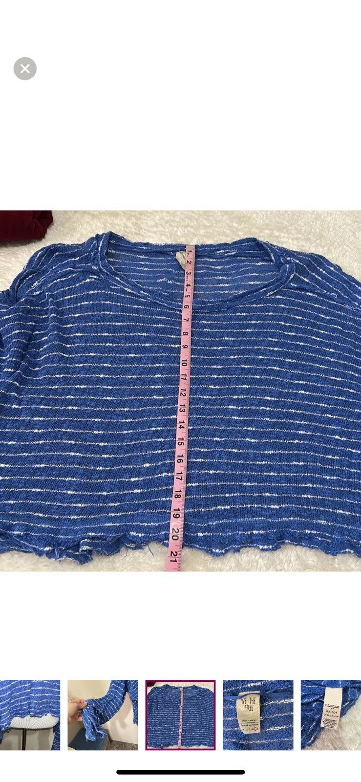 Free People Free people women’s large striped island girl top Size L / US 10 / IT 46 - 6 Thumbnail