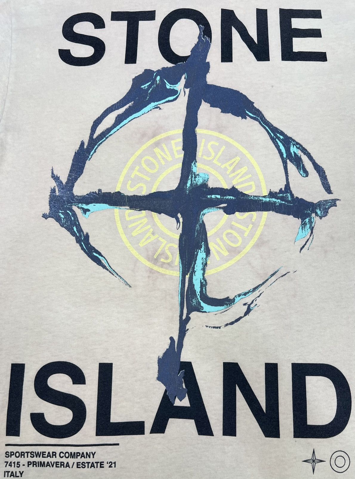 Stone Island STONE ISLAND Marble Three T-shirt 'Lemon' Size US M / EU 48-50 / 2 - 5 Thumbnail