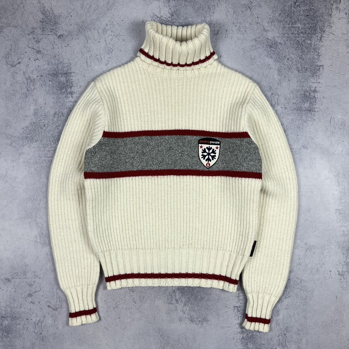 Dolce & Gabbana Vintage Dolce Gabbana y2k cream wool sweater 90’s Size S / US 4 / IT 40 - 2 Thumbnail