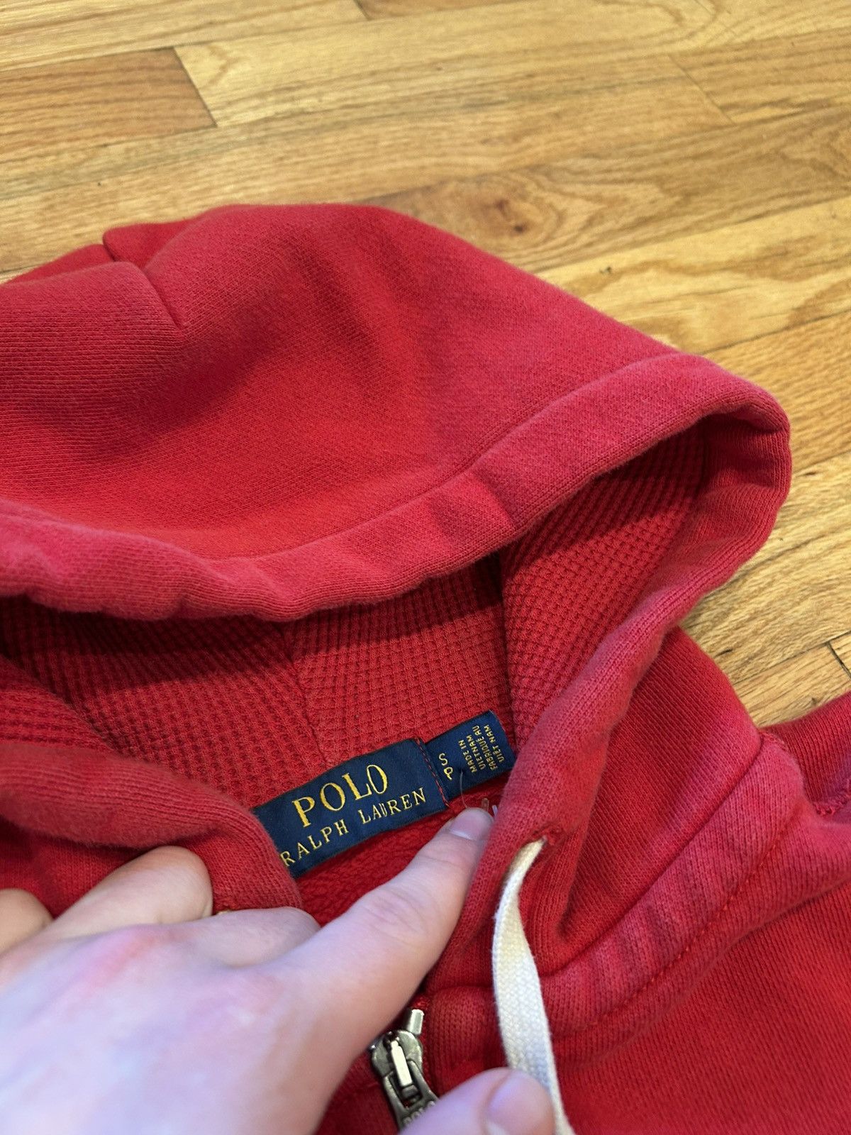 Polo Ralph Lauren Red Polo Ralph Lauren zip up hoodie small Size US S / EU 44-46 / 1 - 2 Thumbnail