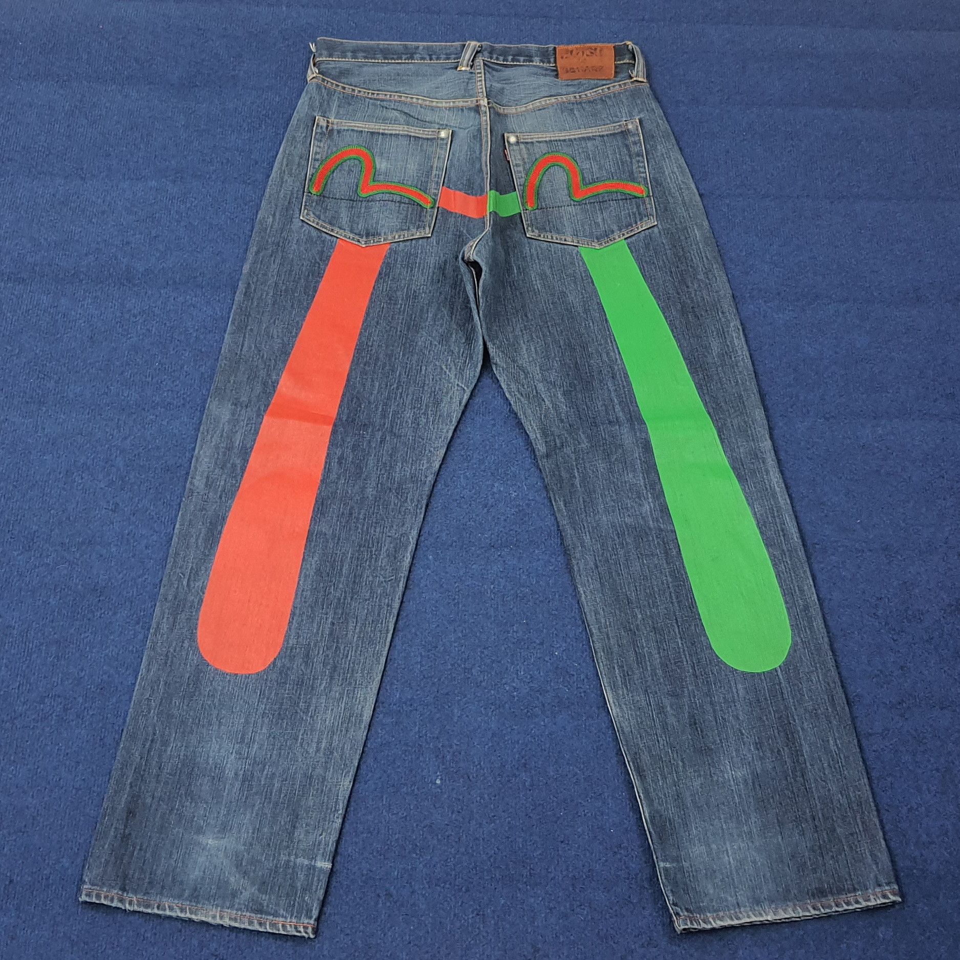Evisu Vintage Evisu Japan Embroidery Custom Daicock Jeans C258N4 Size US 33 - 1 Thumbnail