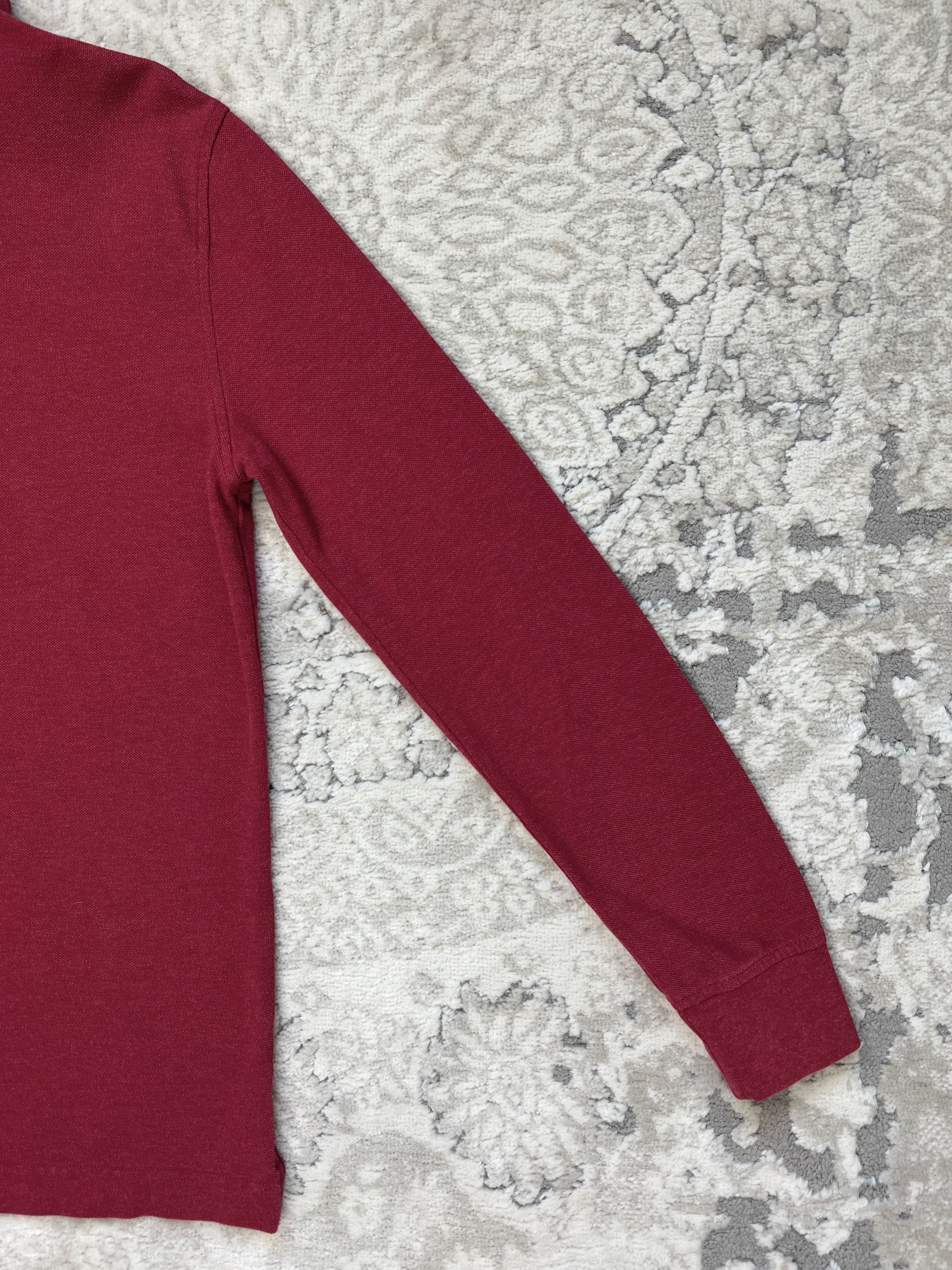 Tommy Hilfiger Tommy Hilfiger Burgundy Long Sleeve Polo Shirt Classic Fit S Size US S / EU 44-46 / 1 - 12 Thumbnail