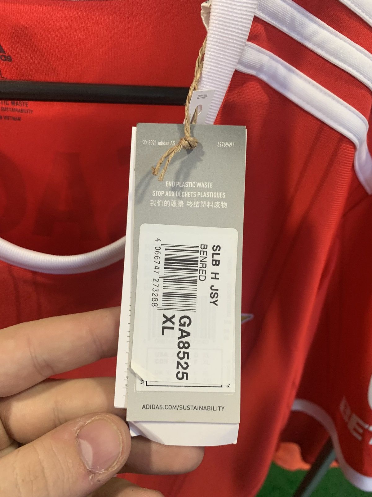Adidas BENFICA 2019/2020 HOME SOCCER JERSEY ADIDAS Sagres Pabelo 10 Size US XL / EU 56 / 4 - 3 Thumbnail