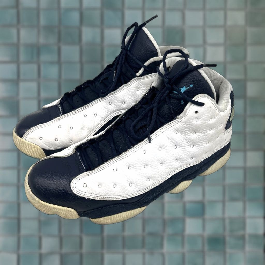Air Jordan 13 Retro Obsidian 2021 White Navy Blue Men’s 12 Shoe 414571-144