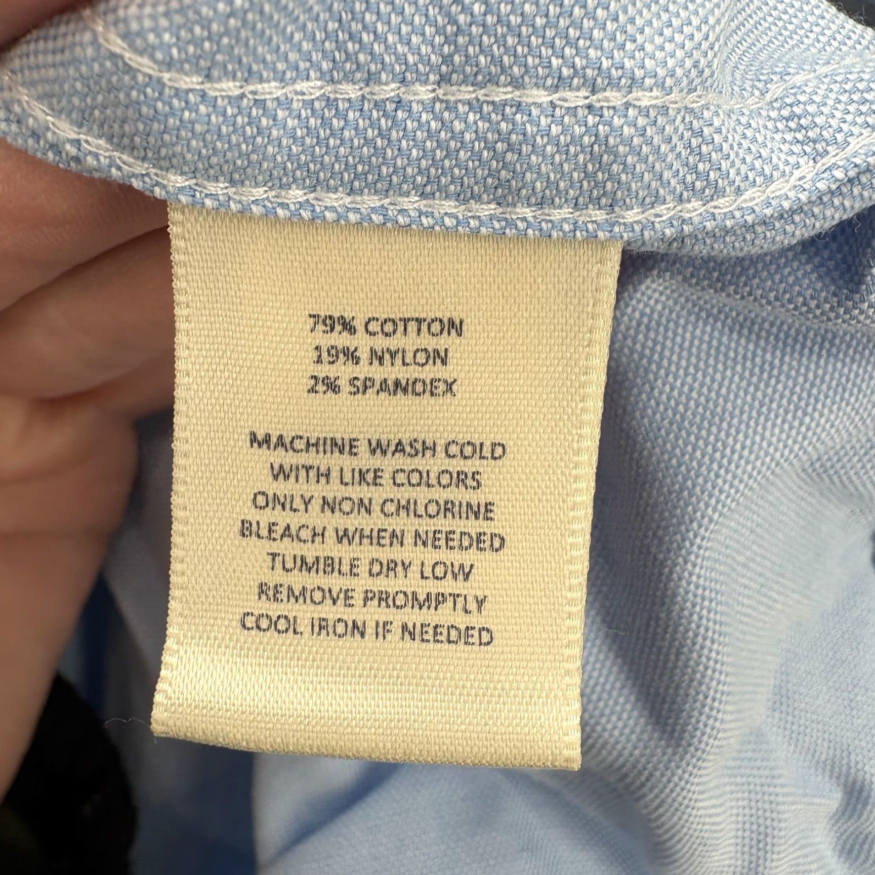 Vintage Onward Reserve Shirt Mens Large Blue Oxford Classic Fit Stretch Button Front Size US L / EU 52-54 / 3 - 5 Thumbnail