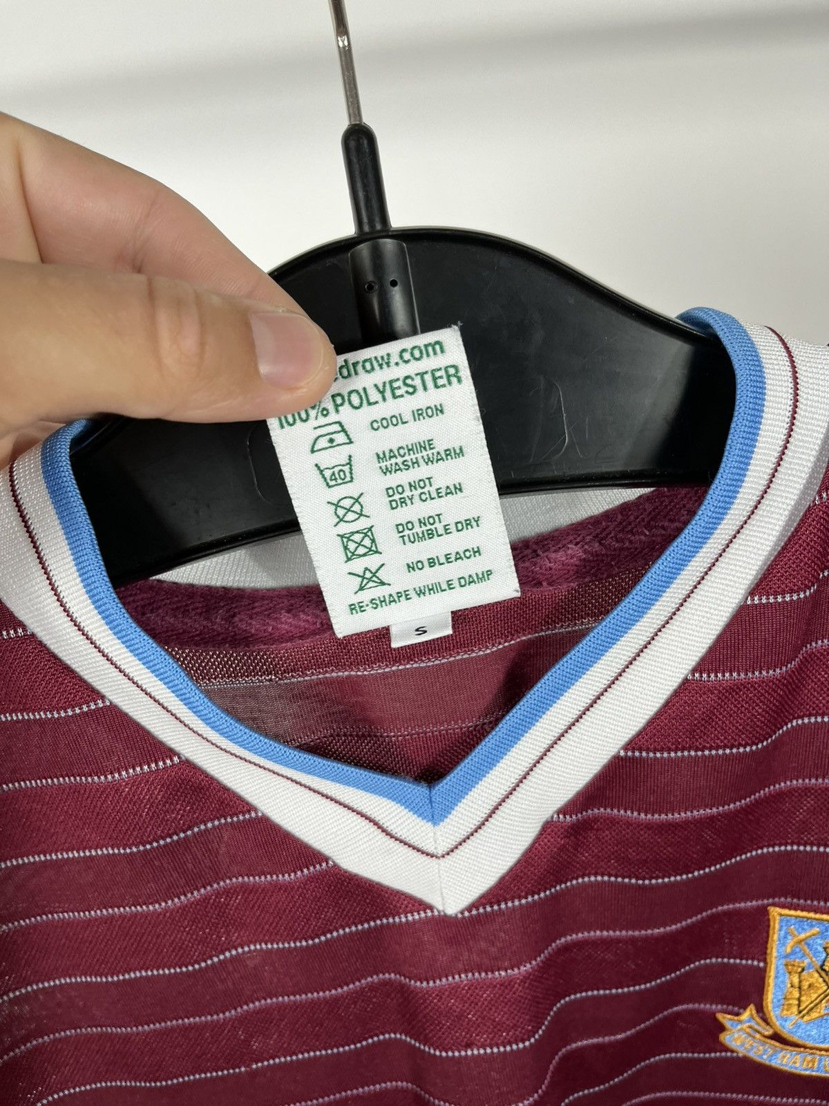 Other Score Draw West Ham United Retro AVCO Home Shirt Size S Size US S / EU 44-46 / 1 - 6 Thumbnail