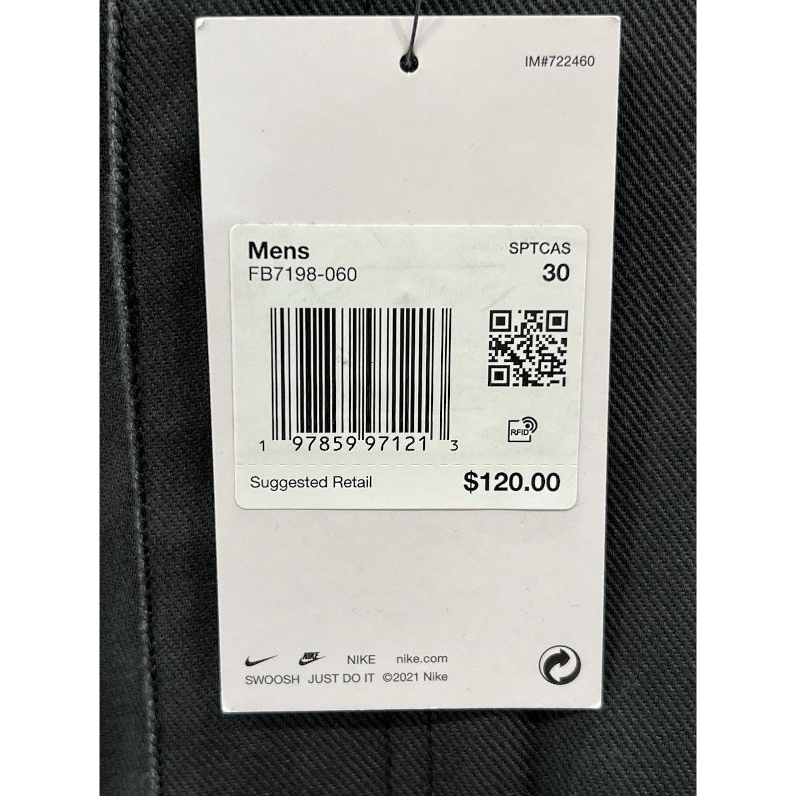 Nike Nike Life Anthracite Carpenter Pants Size 30 M FB7198-060 Size US 30 / EU 46 - 4 Thumbnail