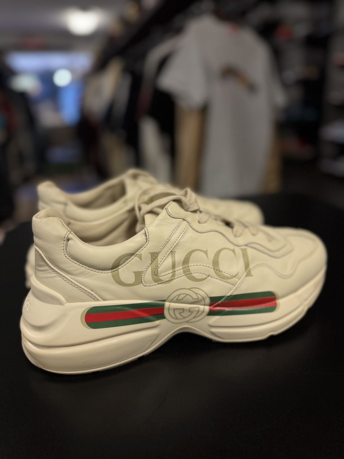 Gucci Gucci Classic Logo Rhyton Sneakers Size 8.5G/9M Size US 8.5 / EU 41-42 - 10 Thumbnail