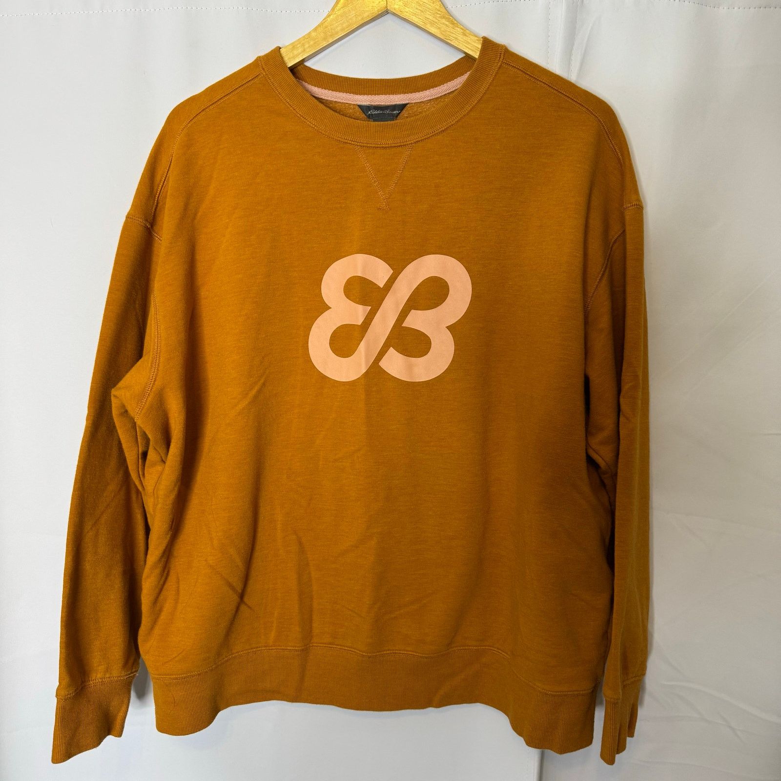Eddie Bauer Eddie Bauer Women’s XL Mustard Logo Crewneck Sweatshirt Size XL / US 12-14 / IT 48-50 - 2 Thumbnail