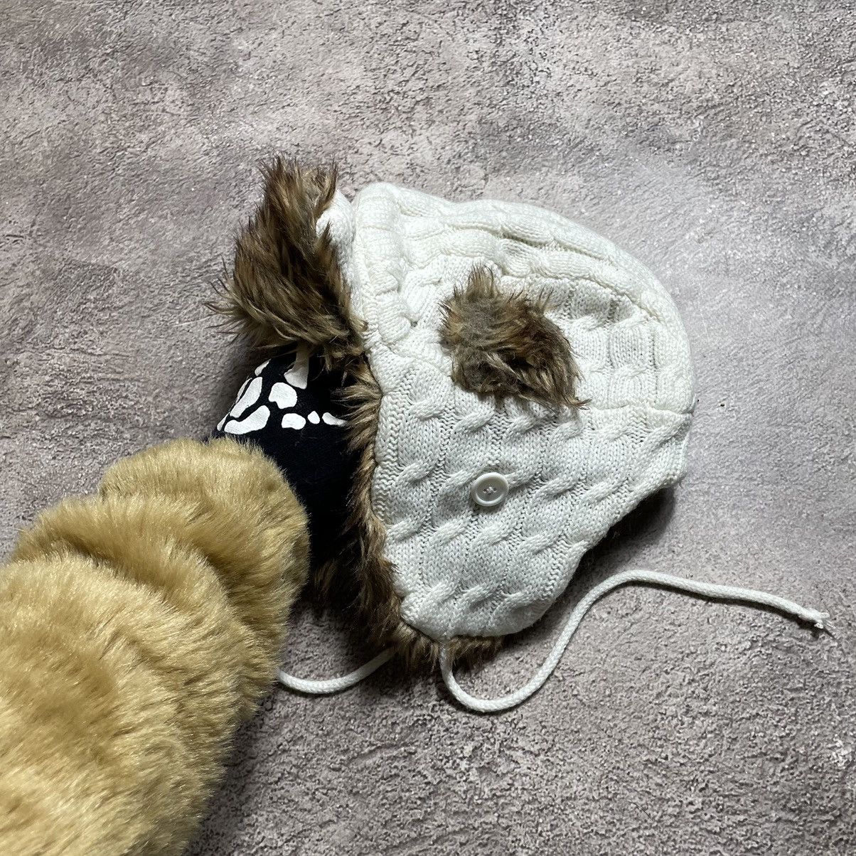 Vintage Vintage 90s Mohair Fuzzy Ushanka Beanie Alt Grunge Wool OS Size ONE SIZE - 2 Thumbnail