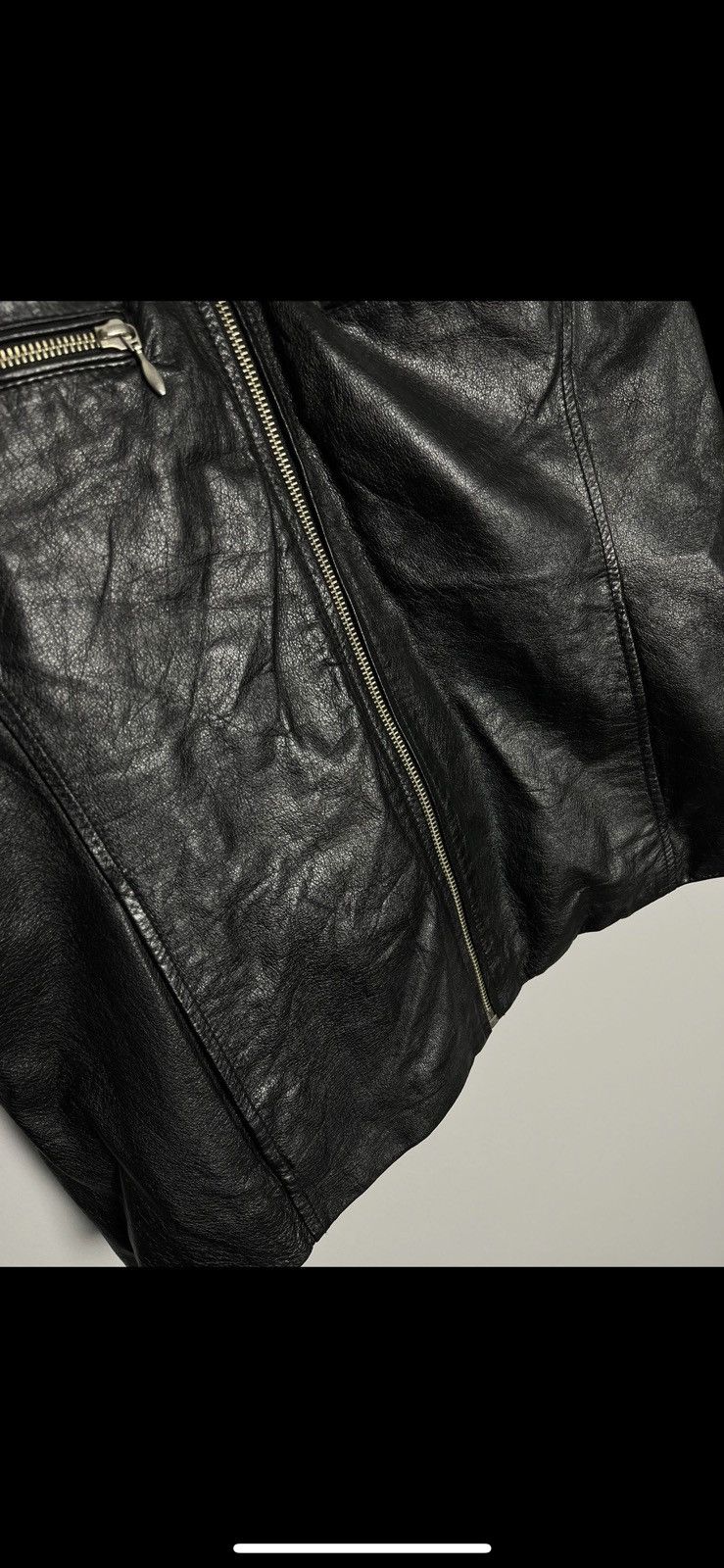 Leather × Vintage Vintage leather jacket y2k punk rock hype Size US XL / EU 56 / 4 - 5 Thumbnail