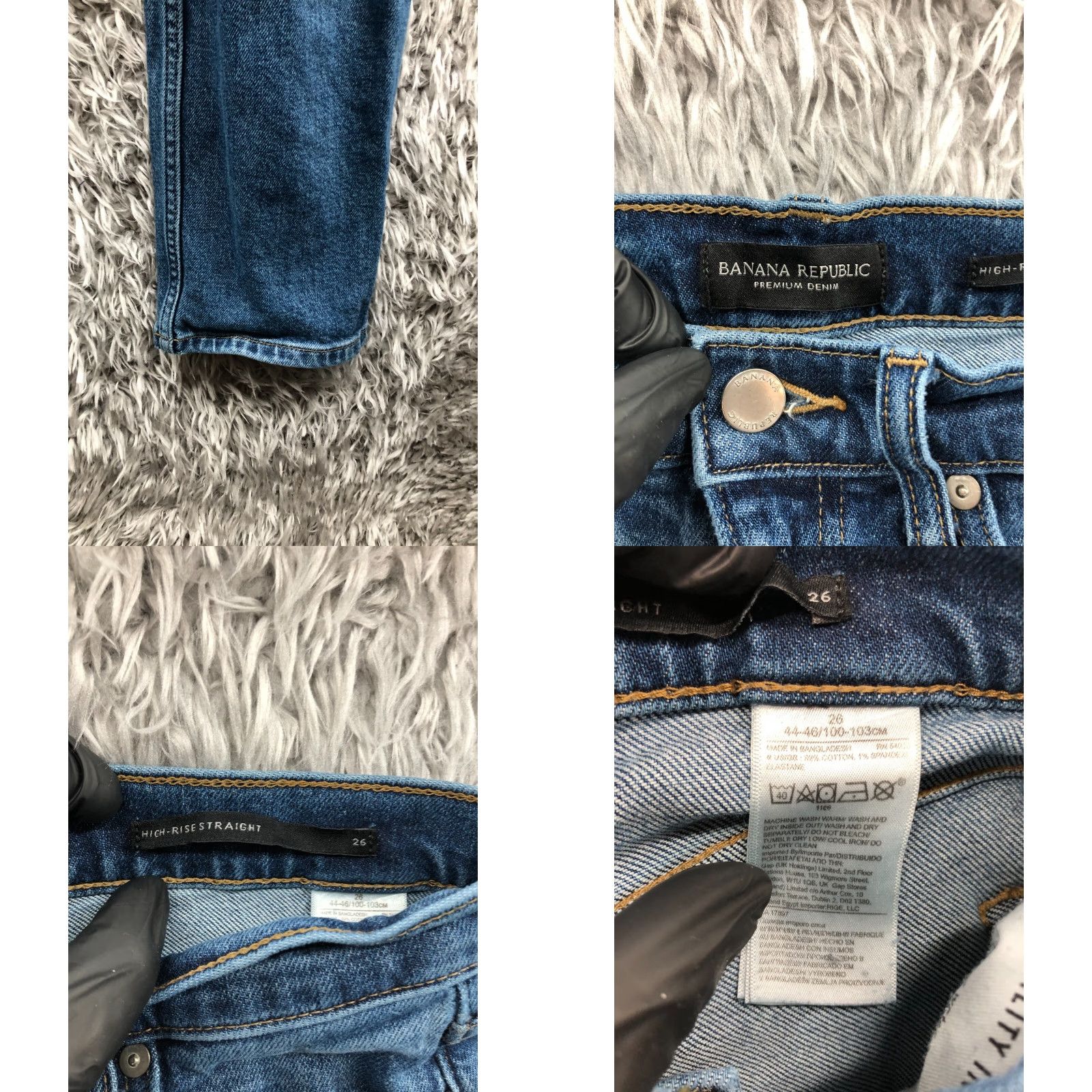 Banana Republic Banana Republic Jeans High Rise Straight Size 26 Womens Blue Medium Wash Denim 5-Pocket Size 26" / US 2 / IT 38 - 8 Thumbnail