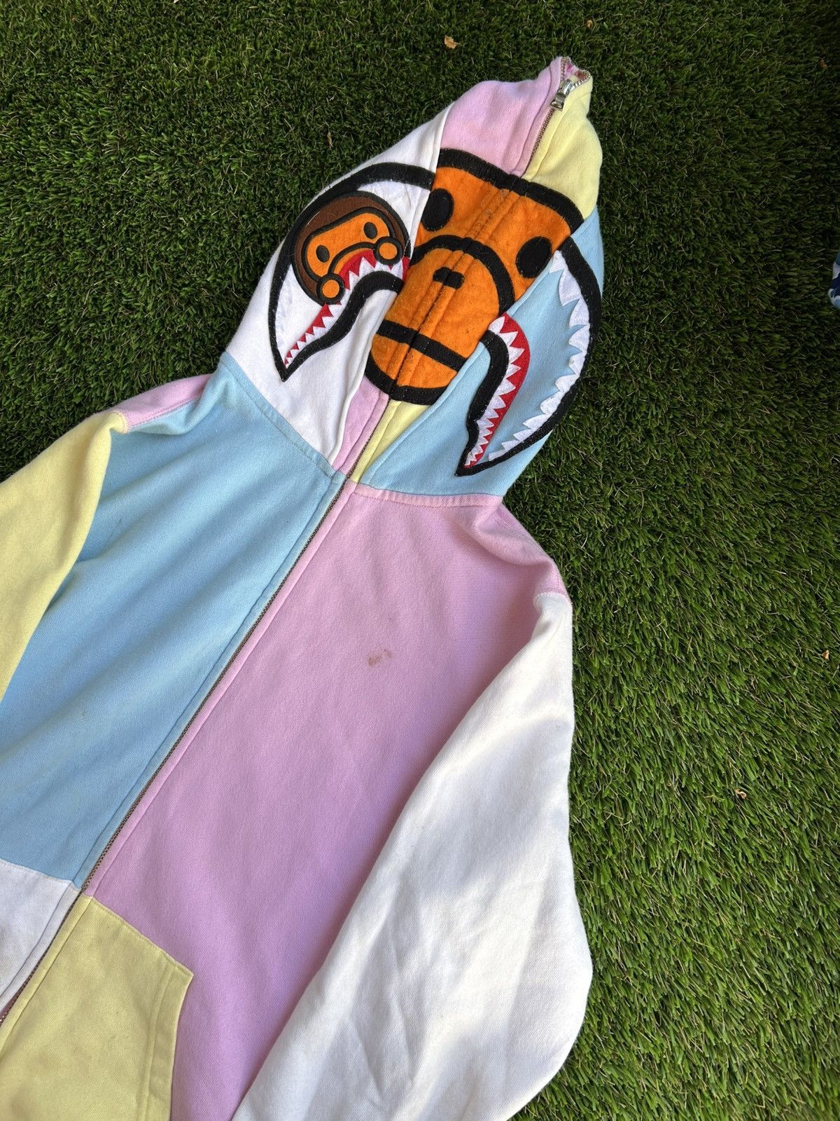 Bape Bape Shark Milo A Bathing Ape Full Zip Hoodie | Grailed